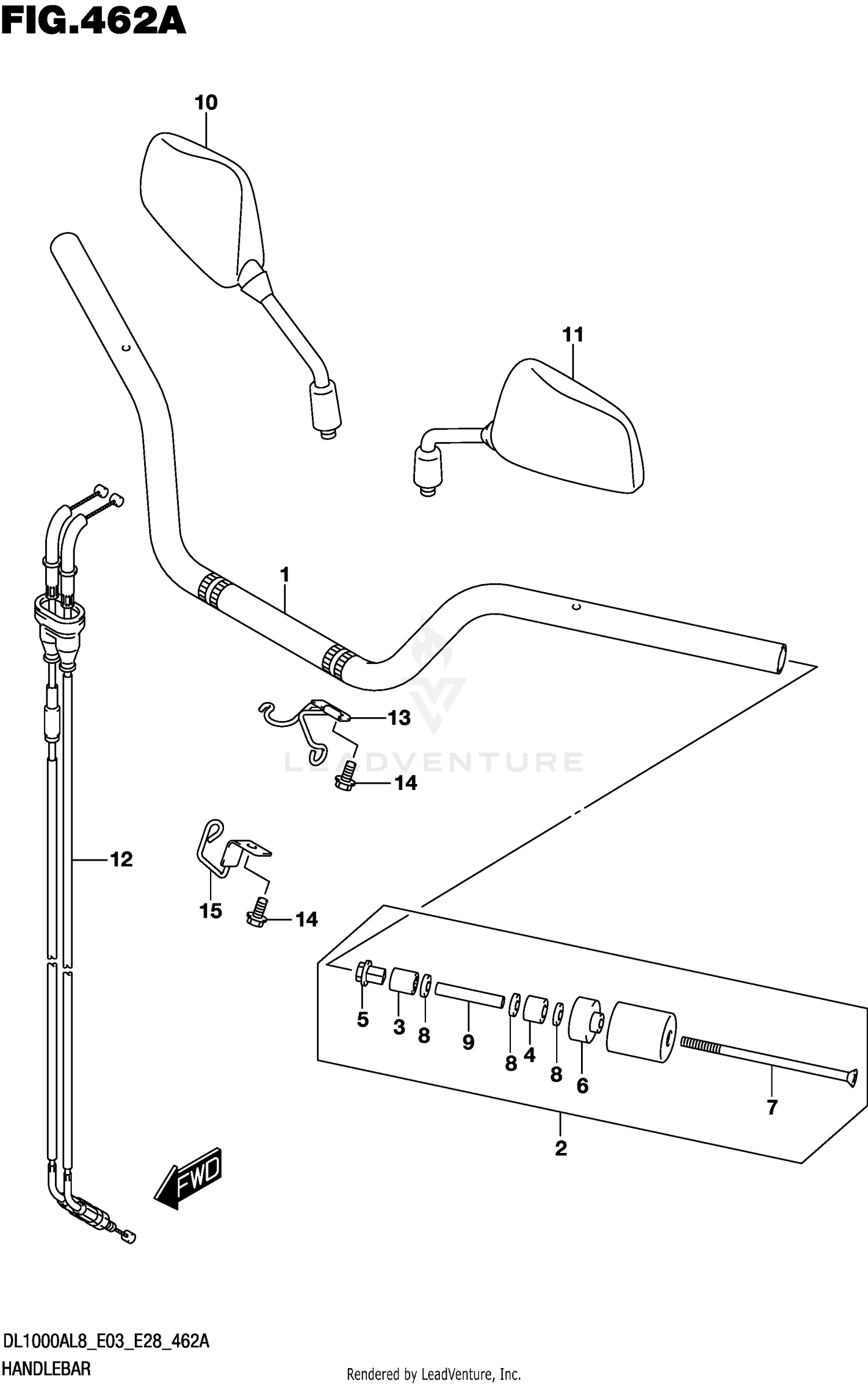 HANDLEBAR (DL1000AL8 E03)
