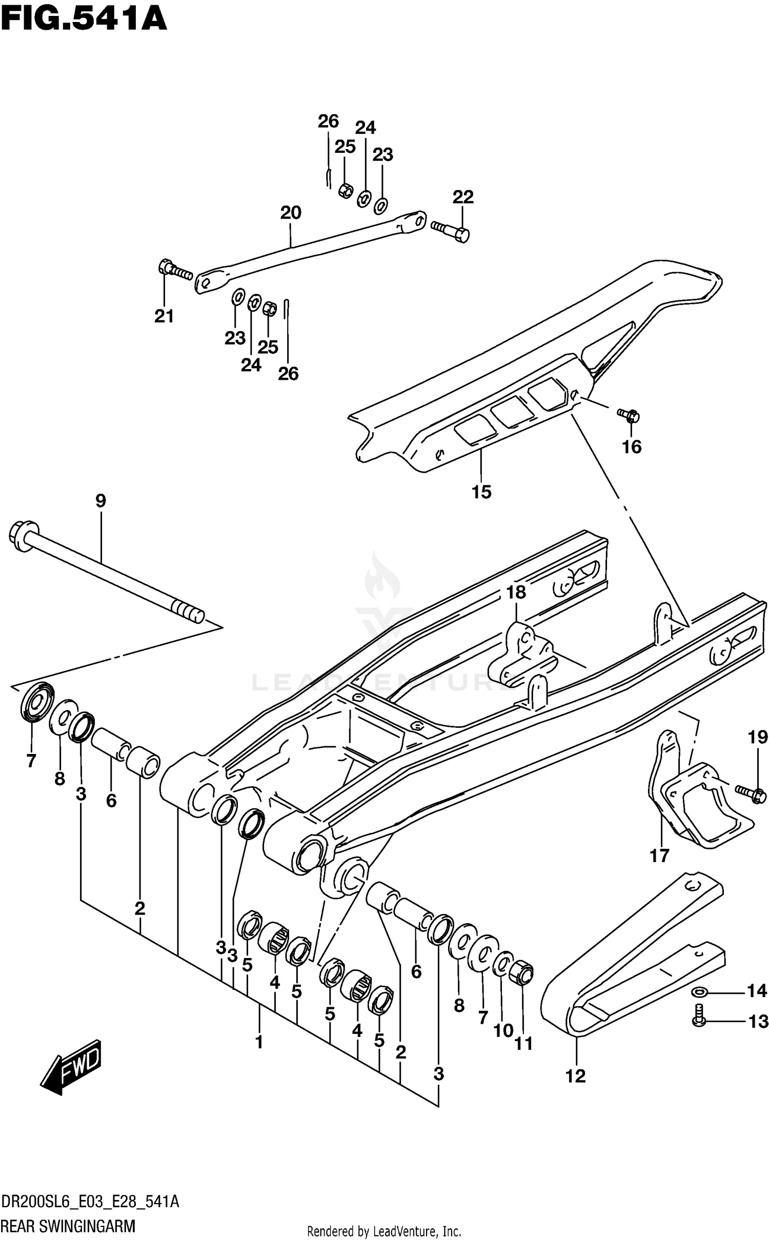 REAR SWINGINGARM