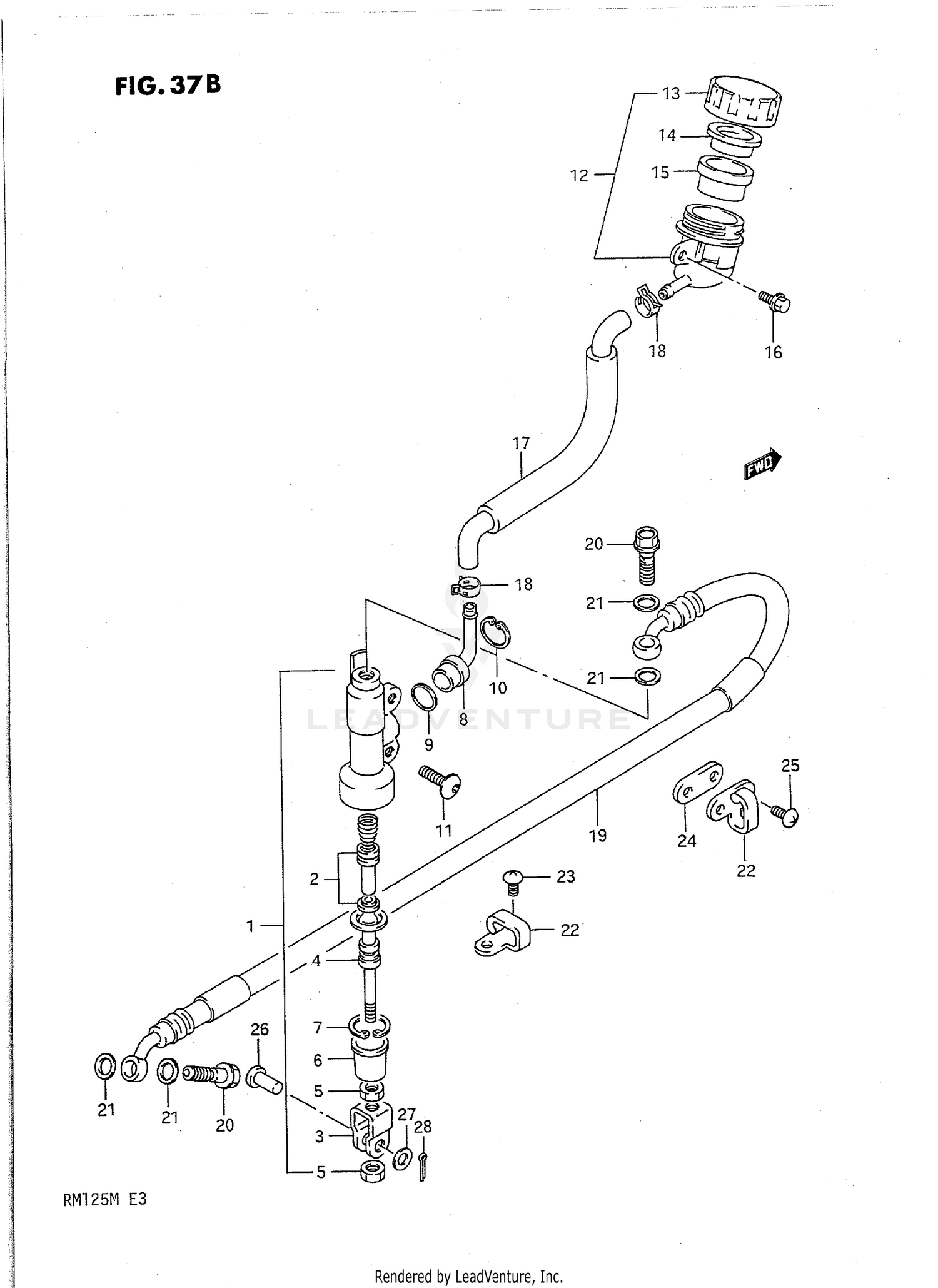 REAR MASTER CYLINDER (MODEL M)