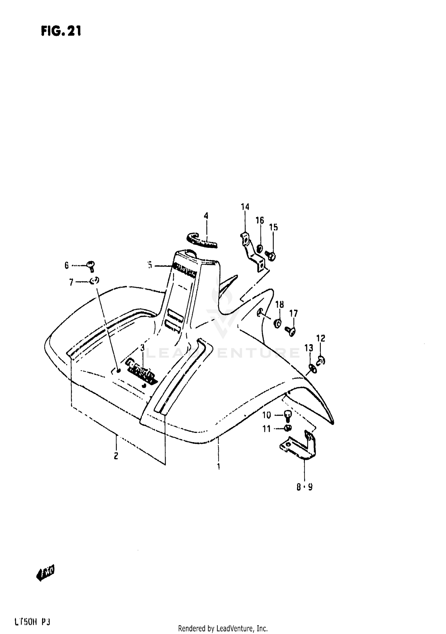 FRONT FENDER (MODEL E)