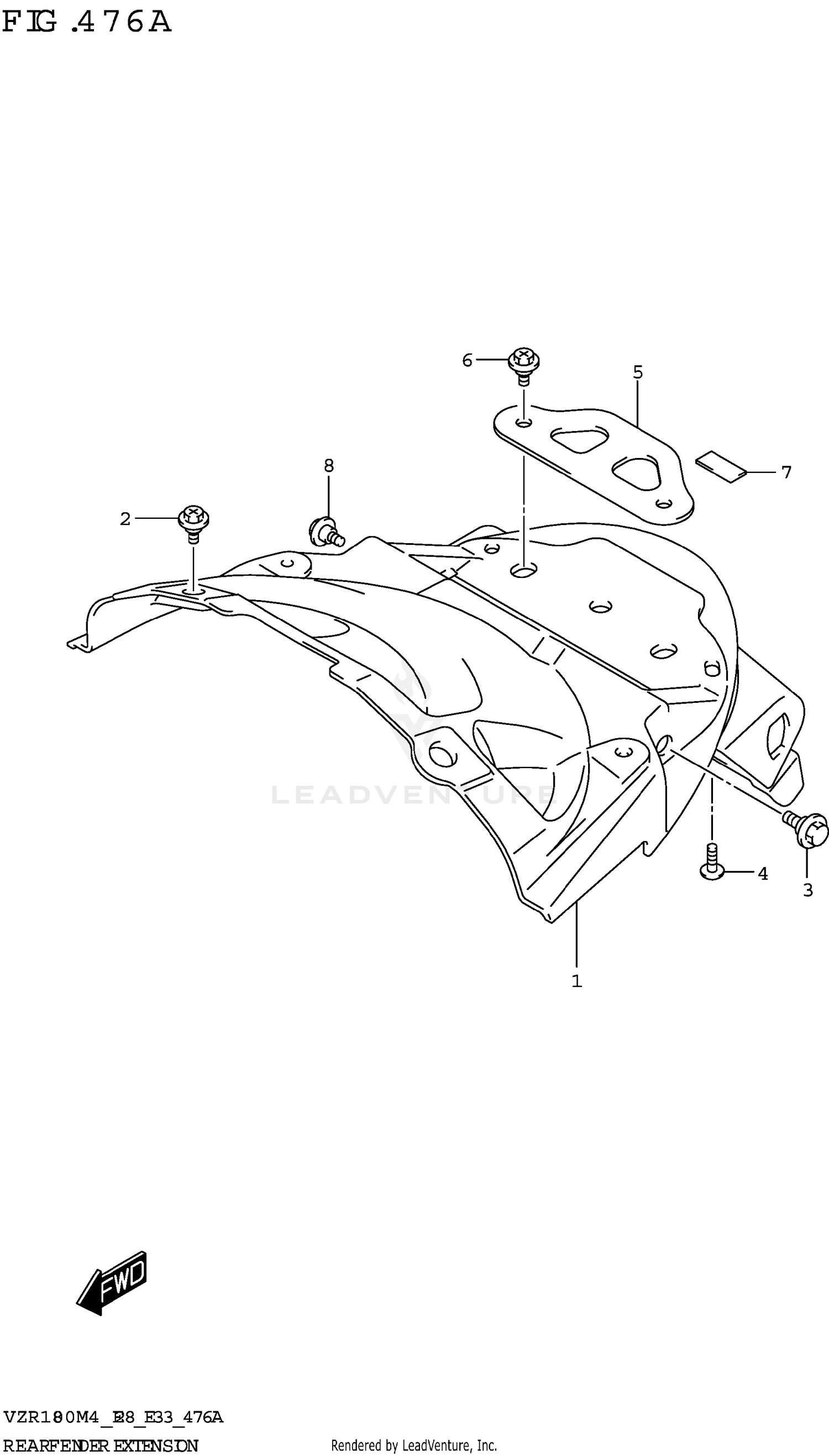 REAR FENDER EXTENSION