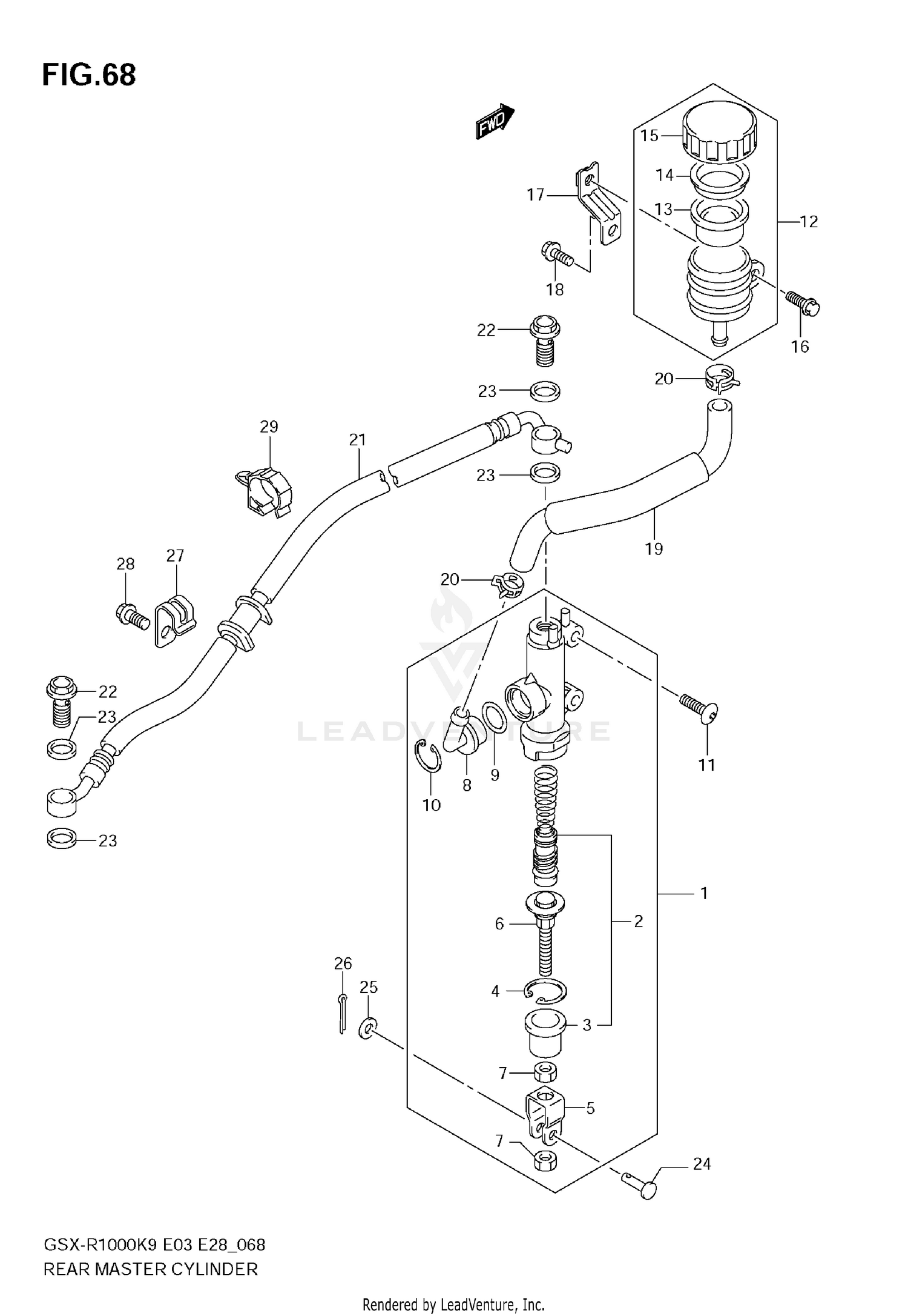 REAR MASTER CYLINDER