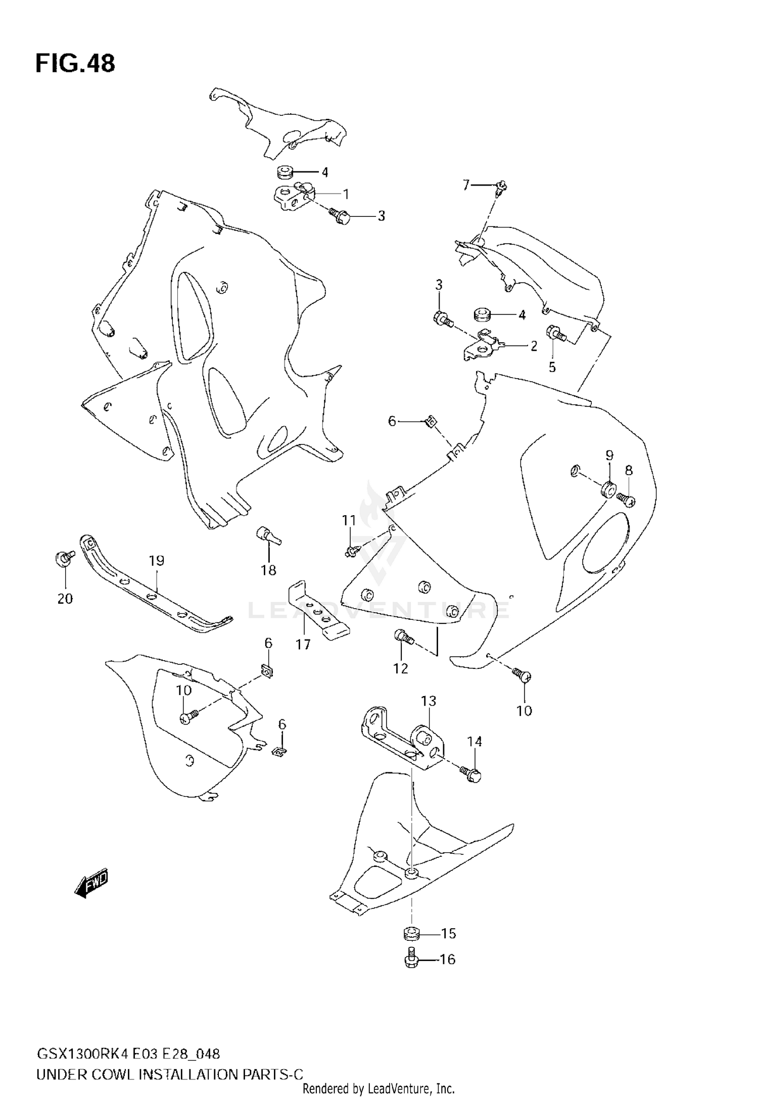 UNDER COWL INSTALLATION PARTS