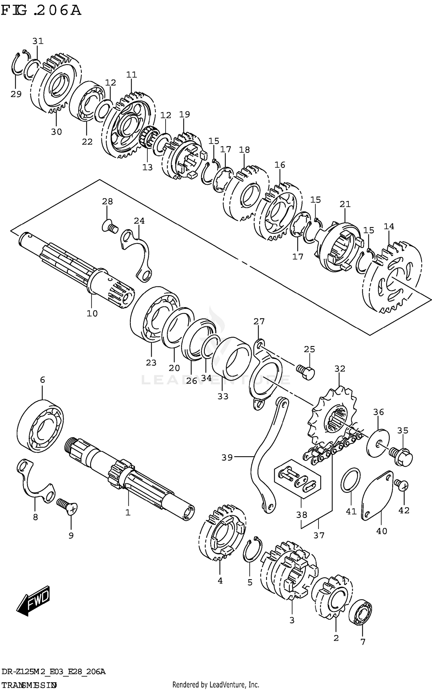 TRANSMISSION (DR-Z125)