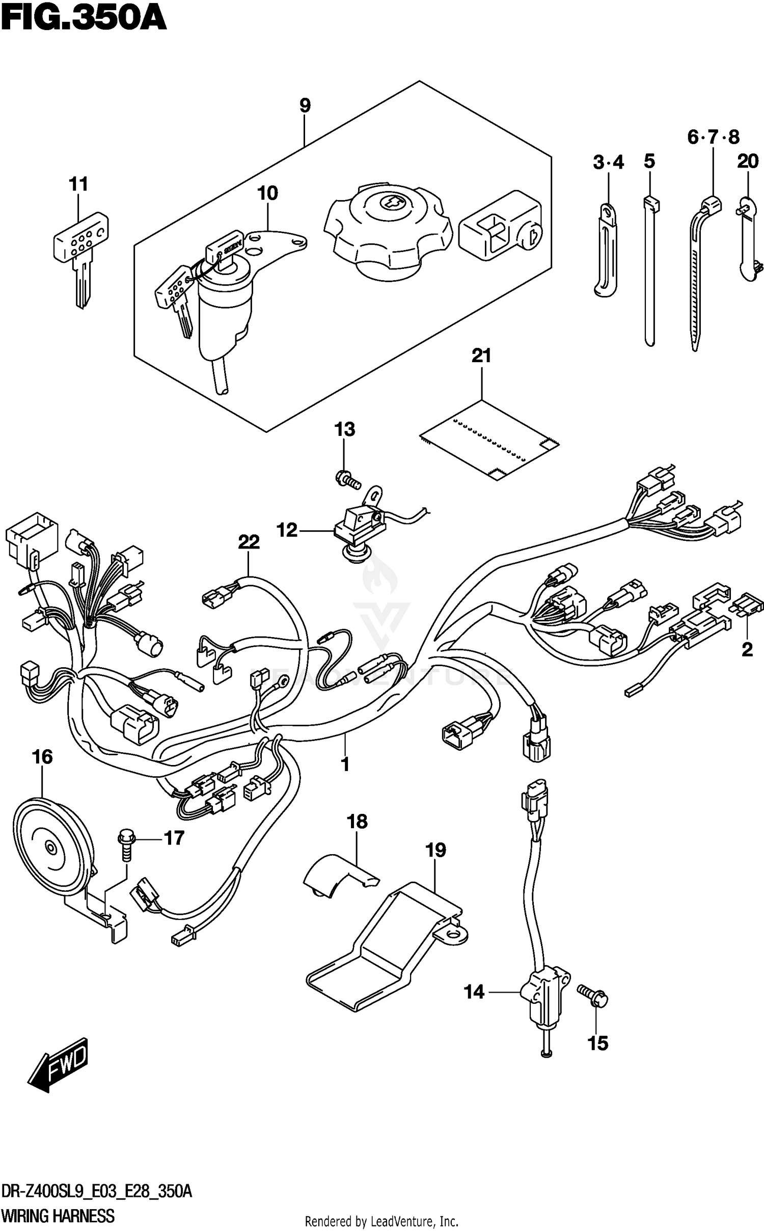 WIRING HARNESS (DR-Z400SL9 E03)
