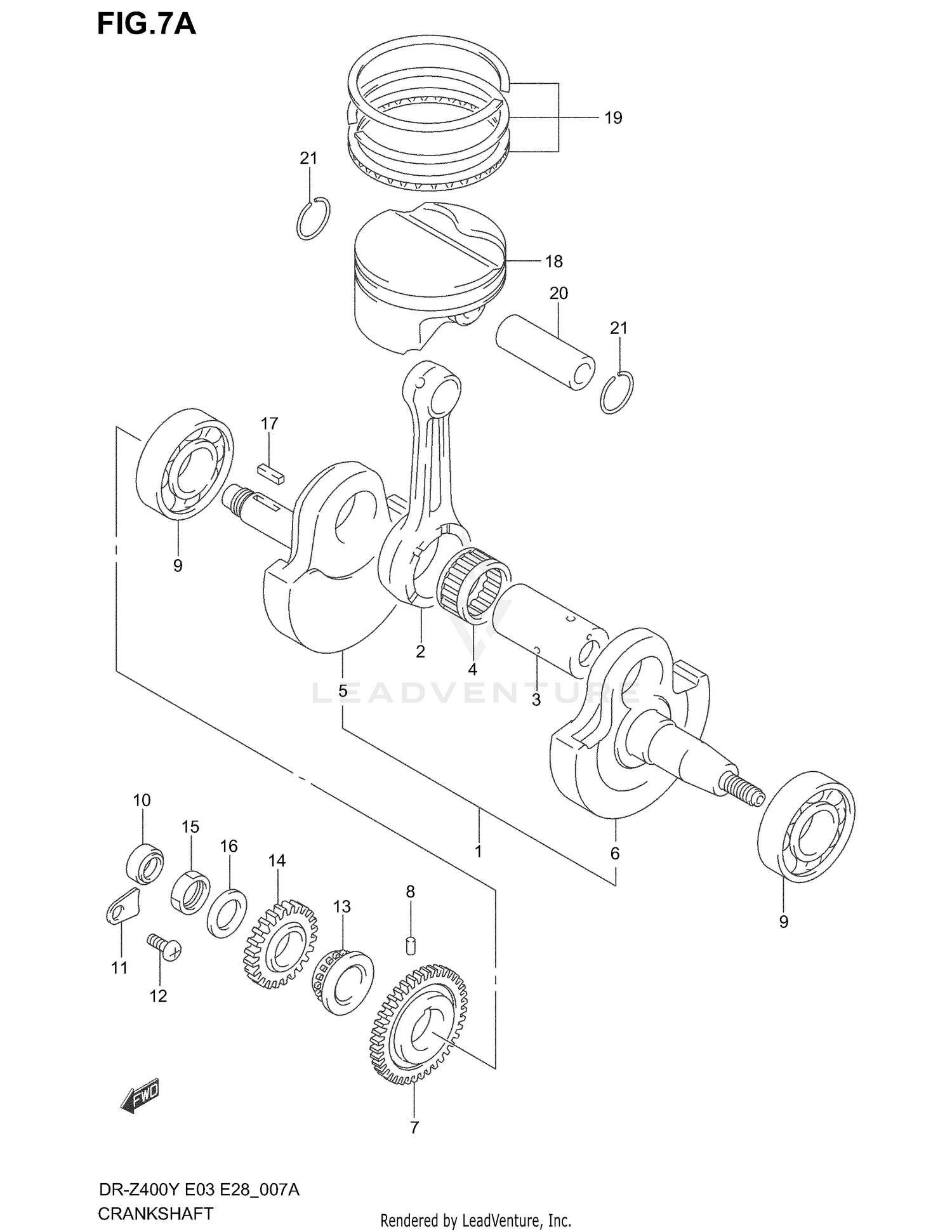 CRANKSHAFT (MODEL K1/K2/K3/K4)