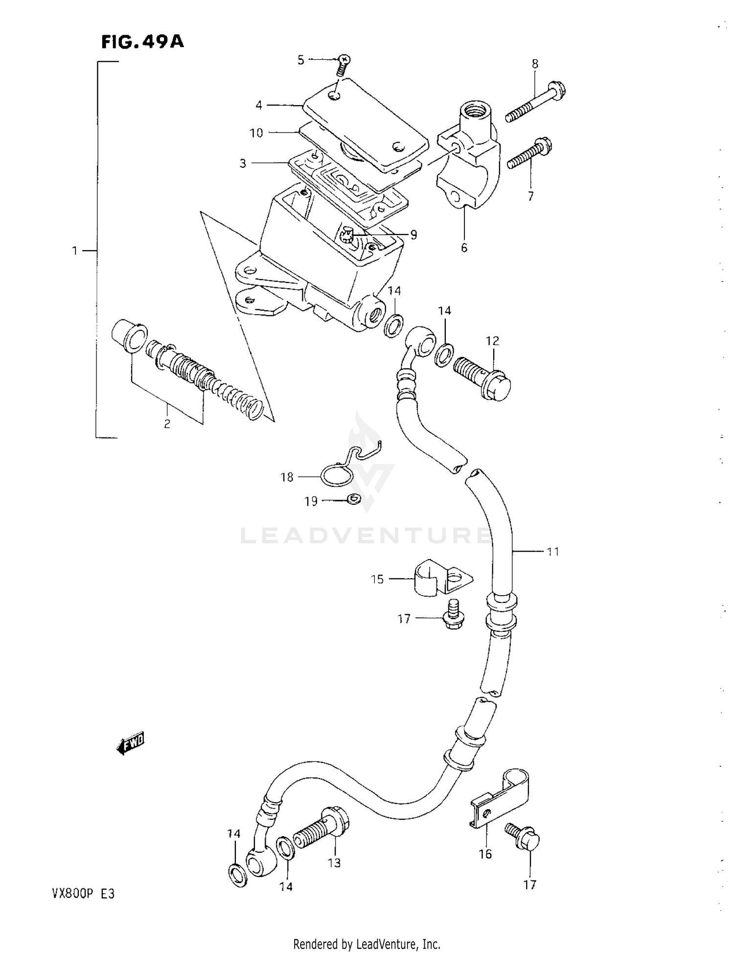 FRONT MASTER CYLINDER (P)