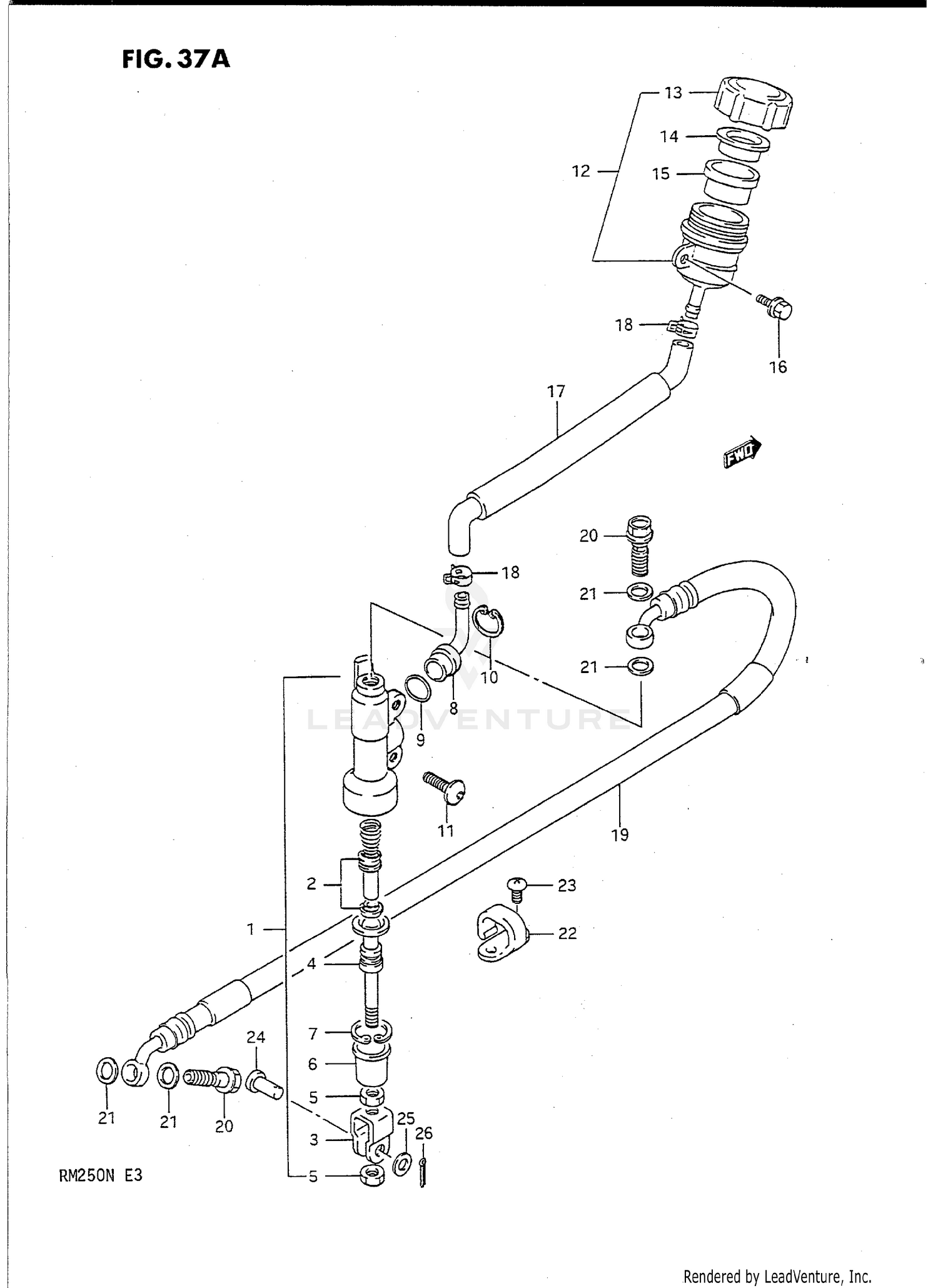 REAR MASTER CYLINDER (MODEL L)