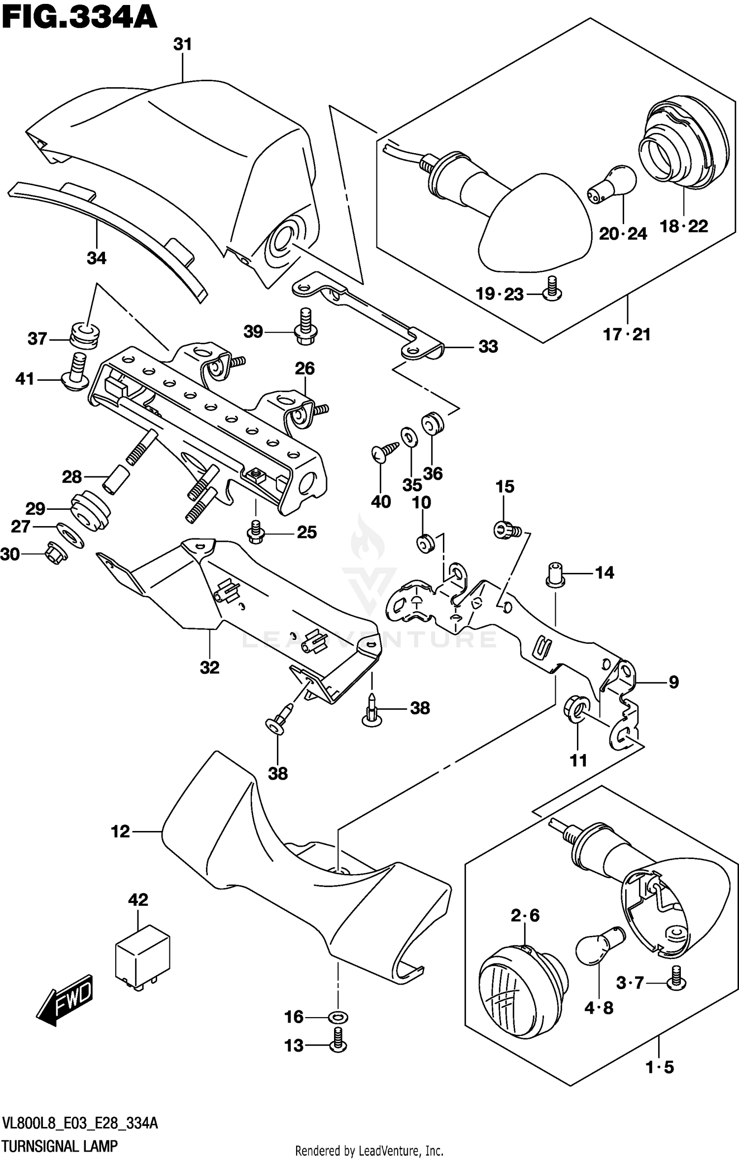 TURNSIGNAL LAMP (VL800L8 E03)