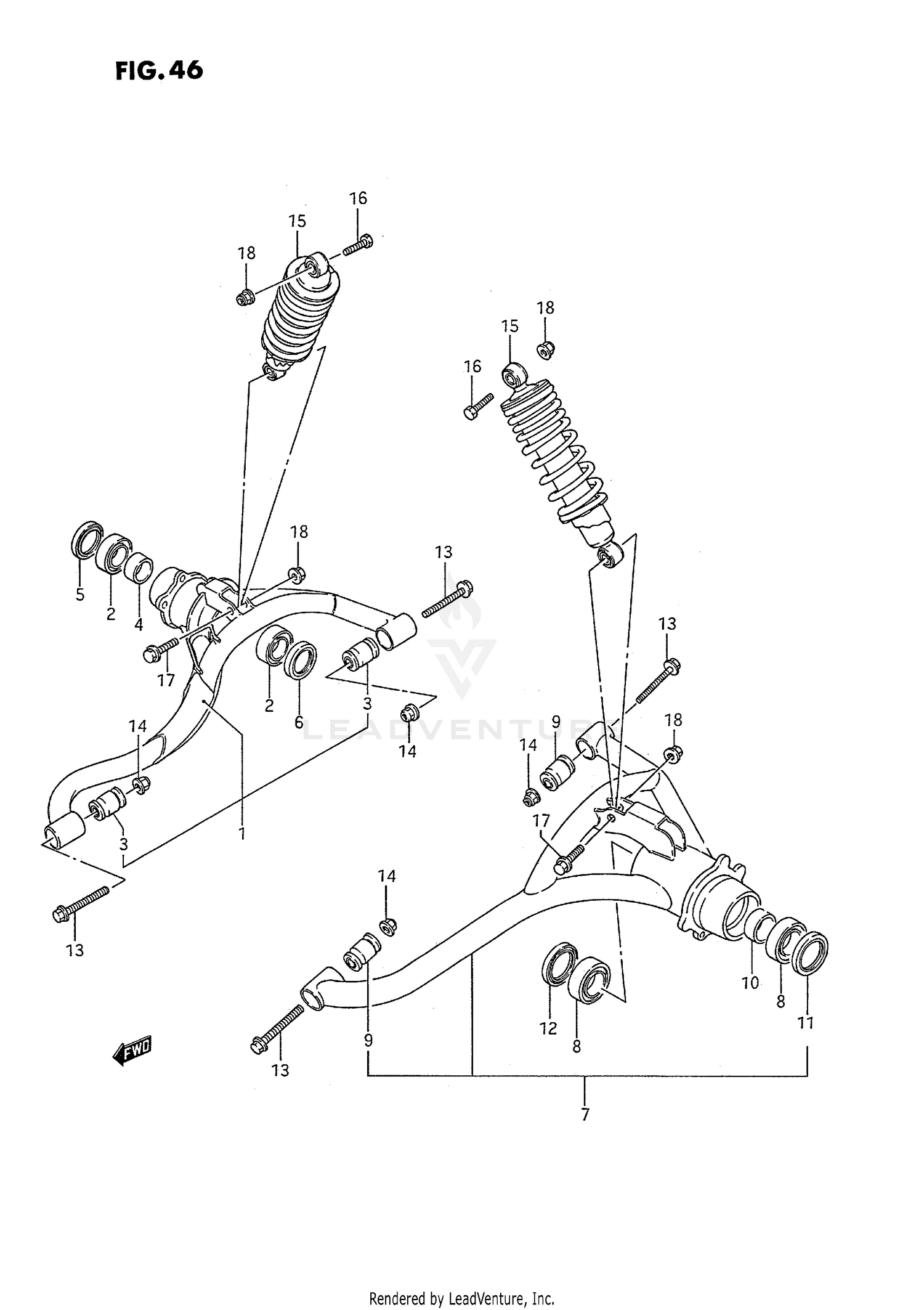 REAR SUSPENSION ARM (MODEL H)