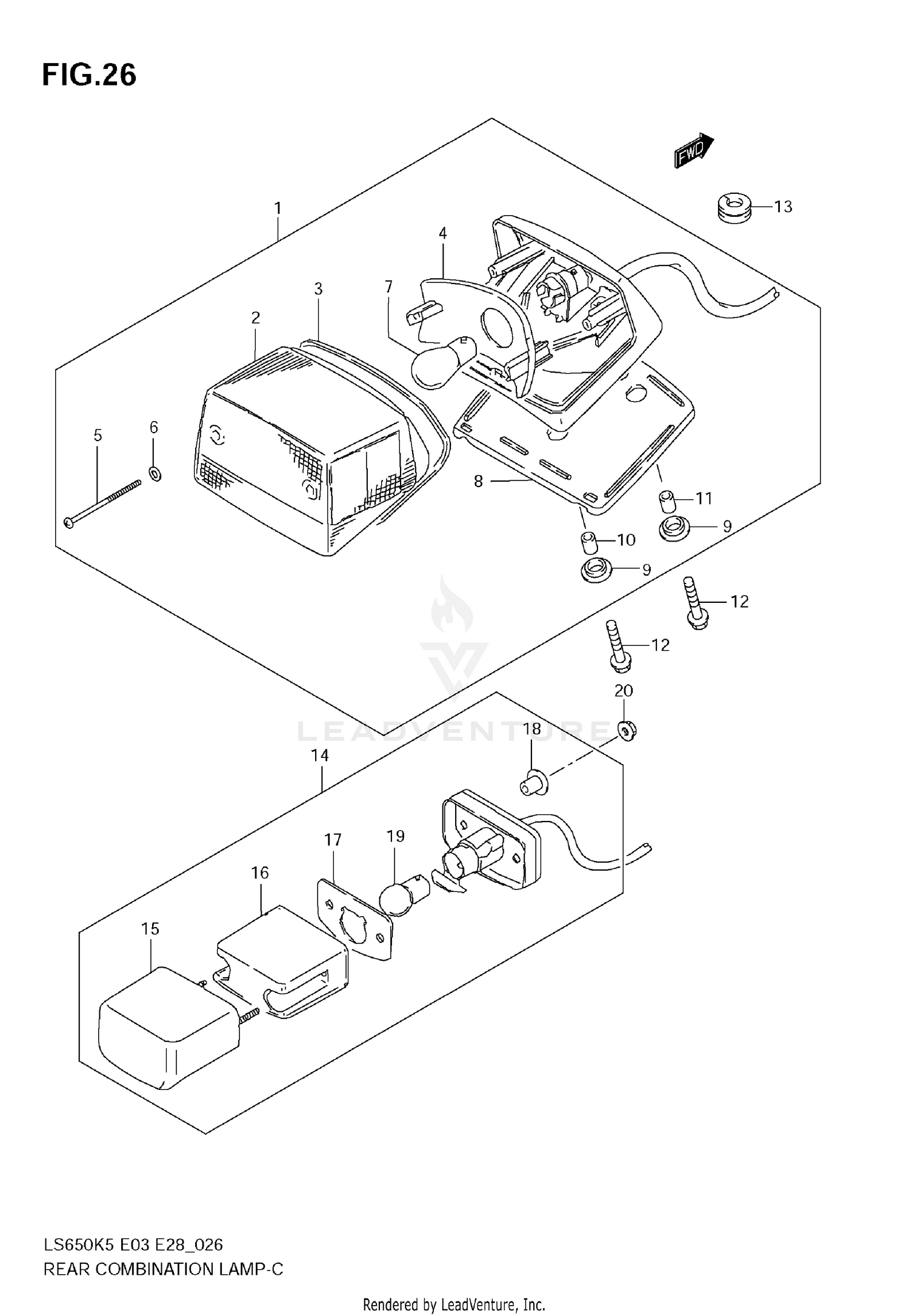 REAR COMBINATION LAMP