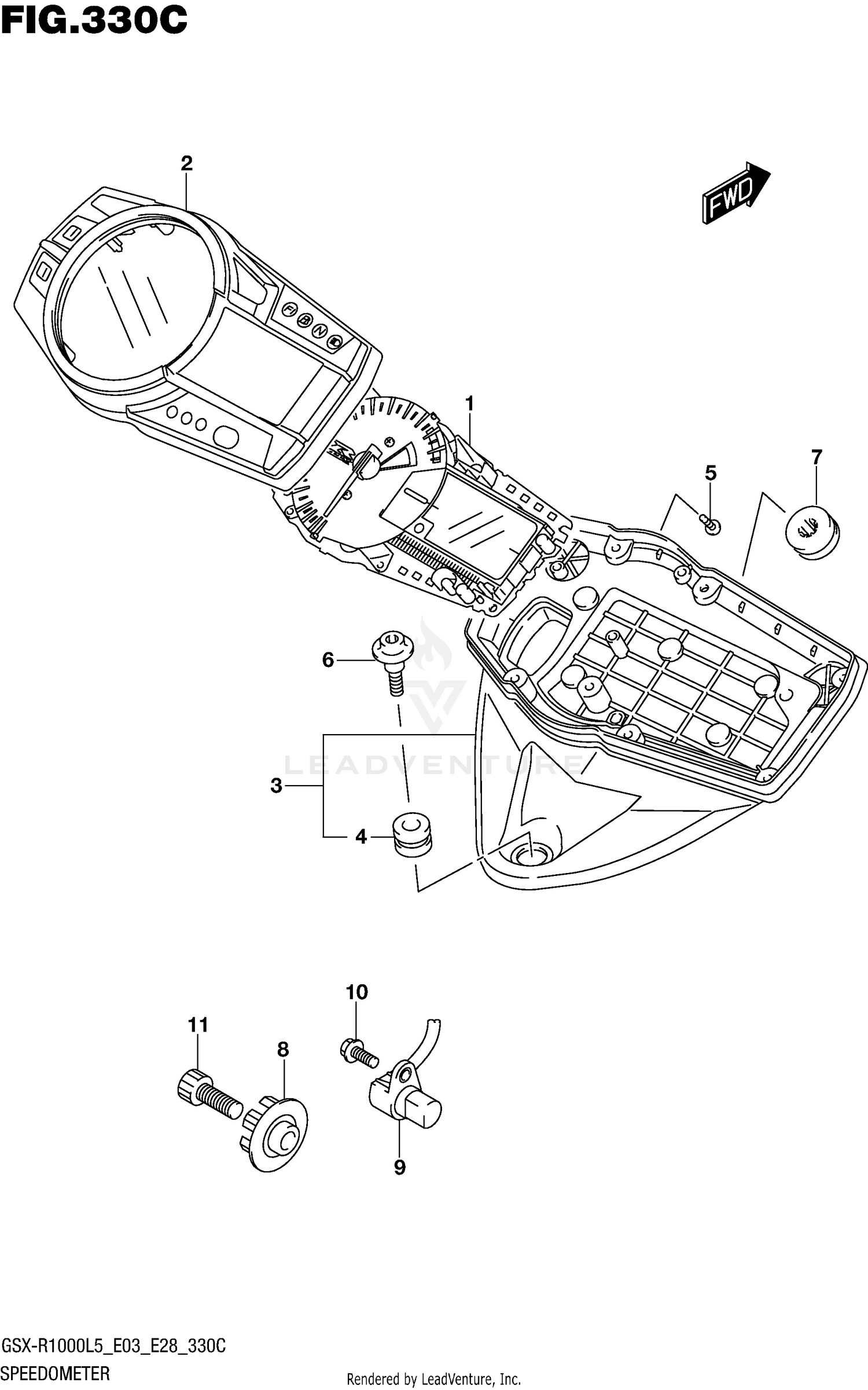 SPEEDOMETER (GSX-R1000L5 E33)