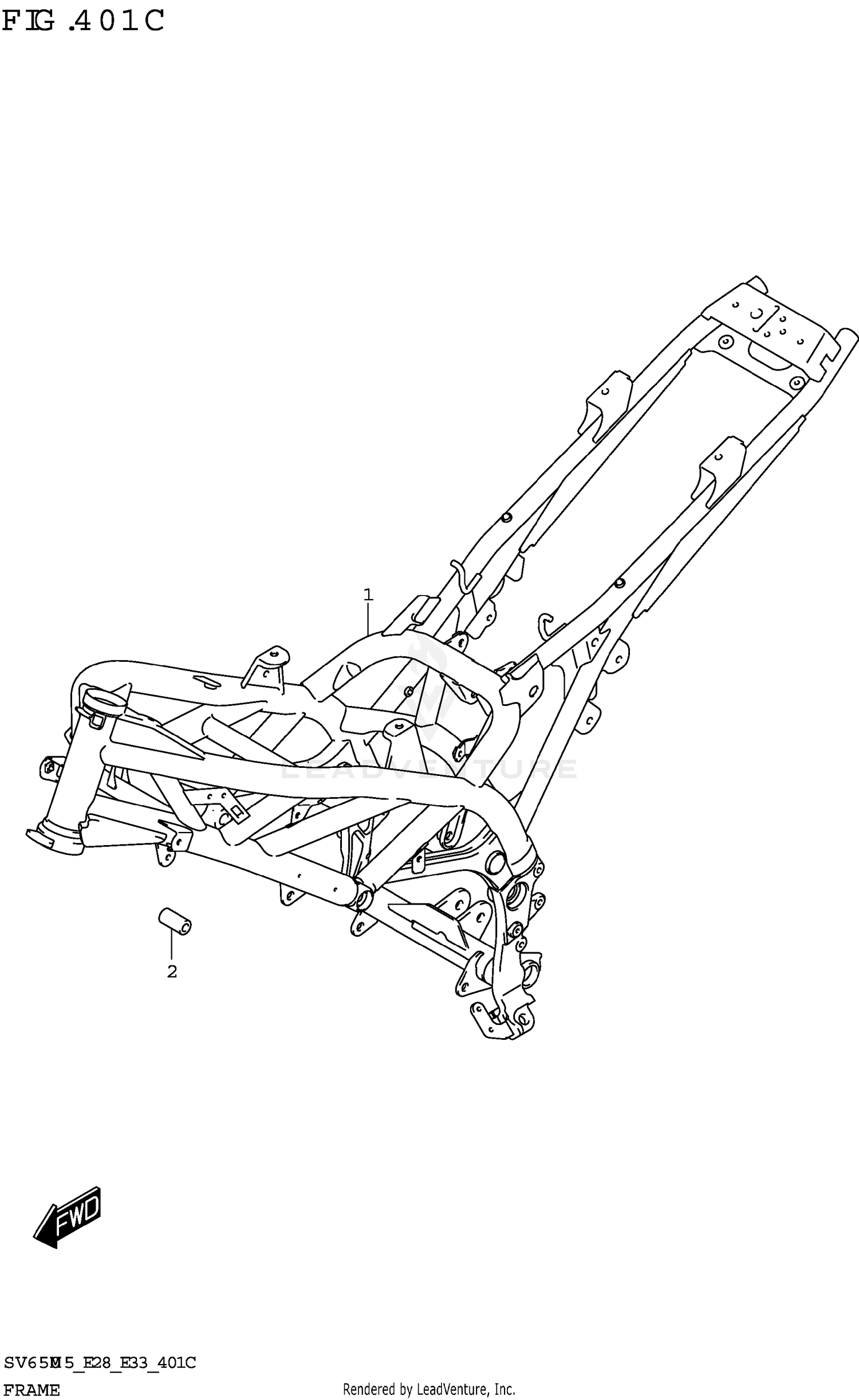 FRAME (SV650XA:(E28))