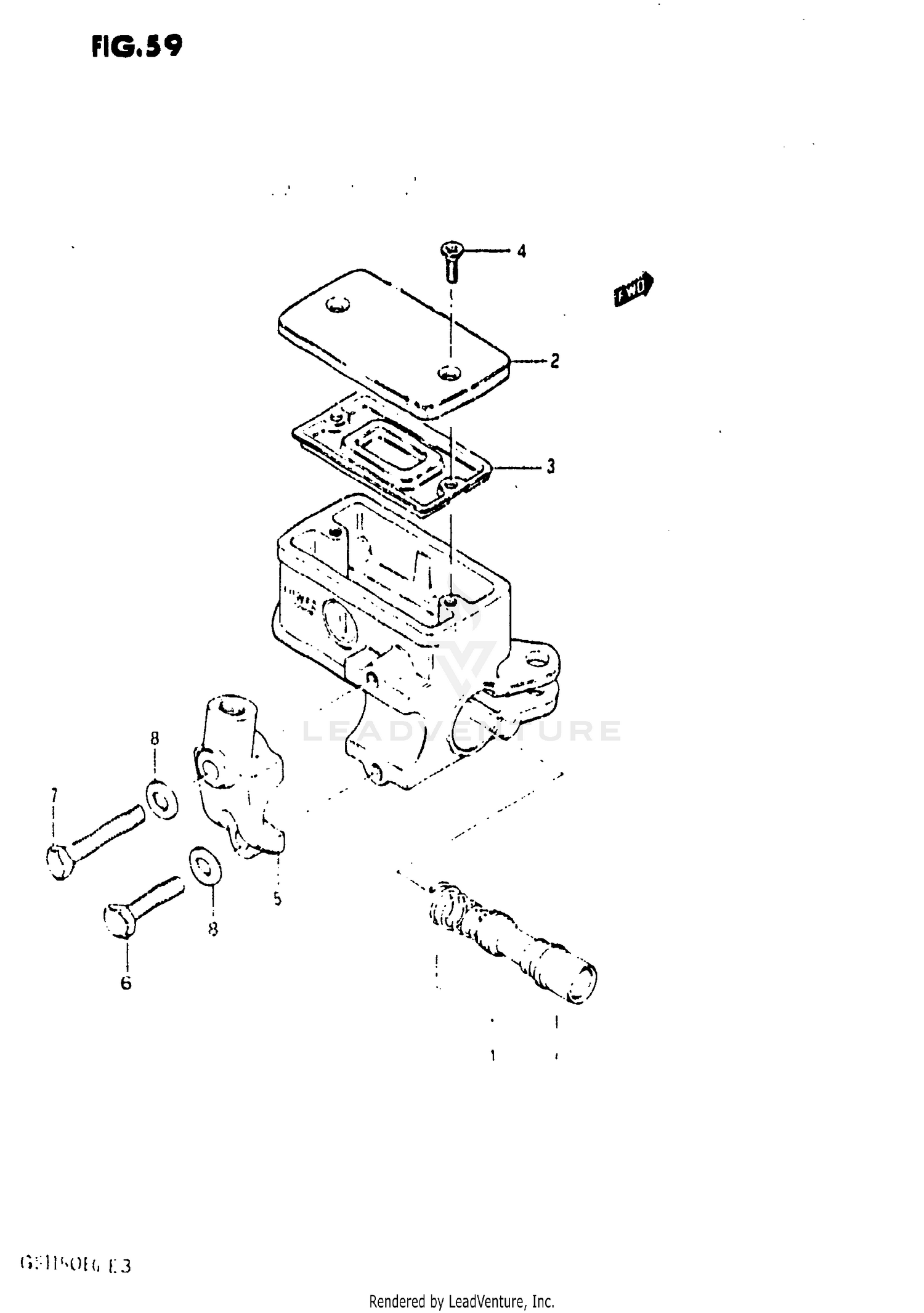 FRONT MASTER CYLINDER (GS1150EF/EF2/EG)