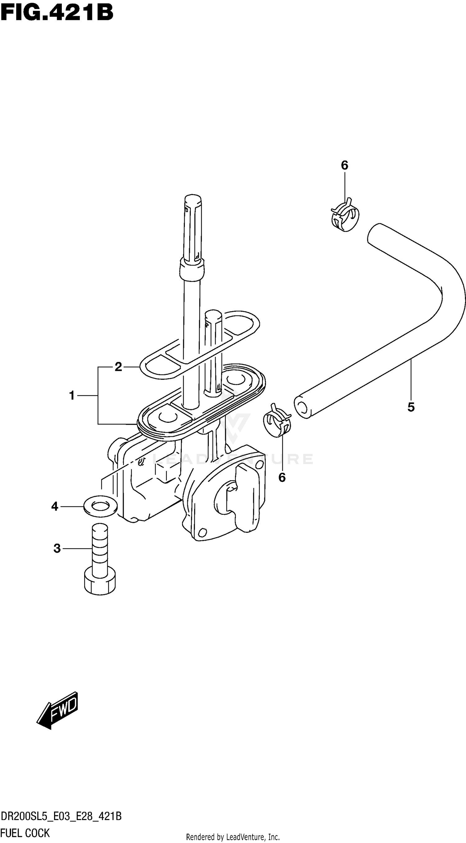 FUEL COCK (DR200SL5 E28)