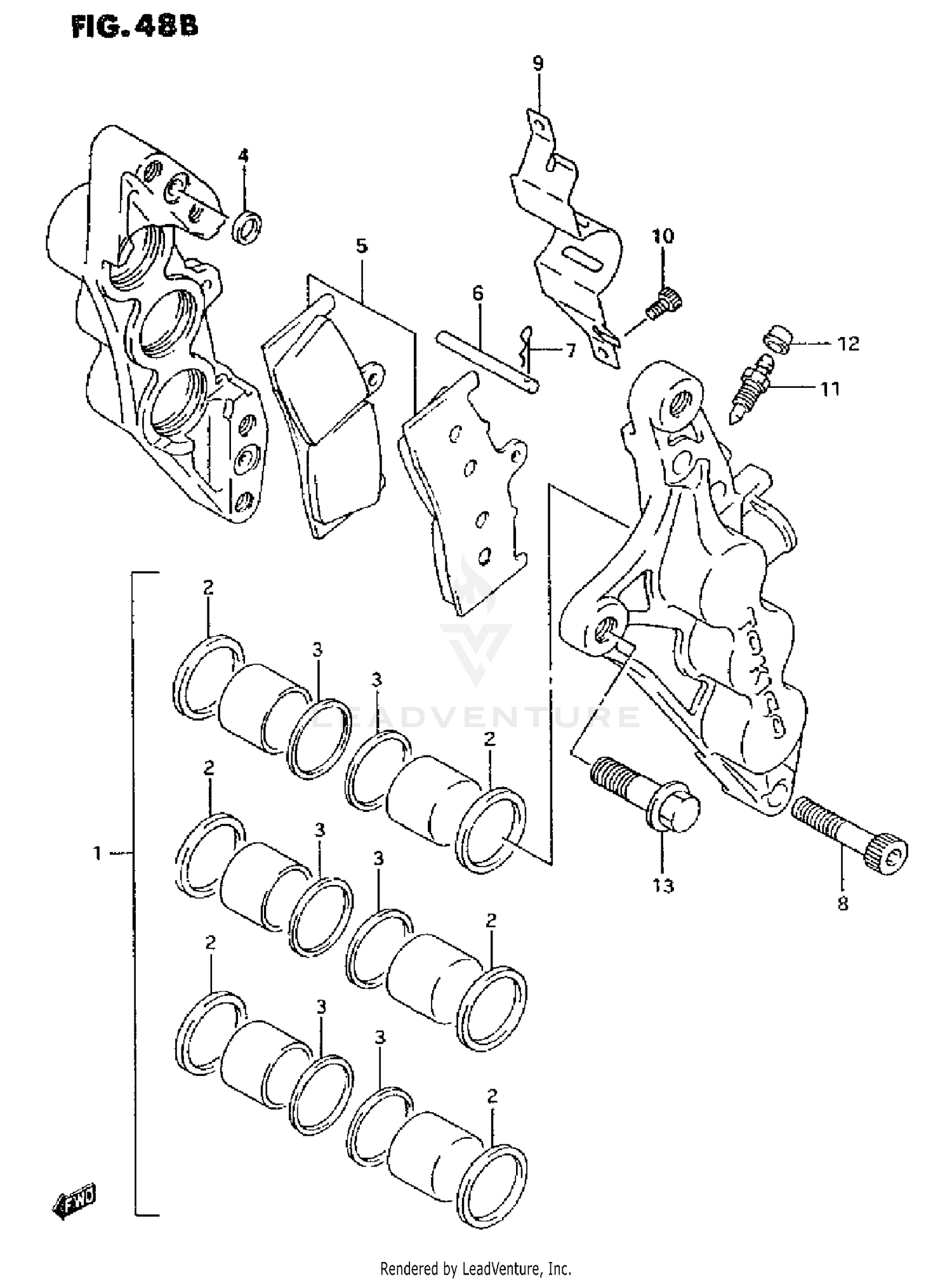 FRONT CALIPERS (MODEL S)