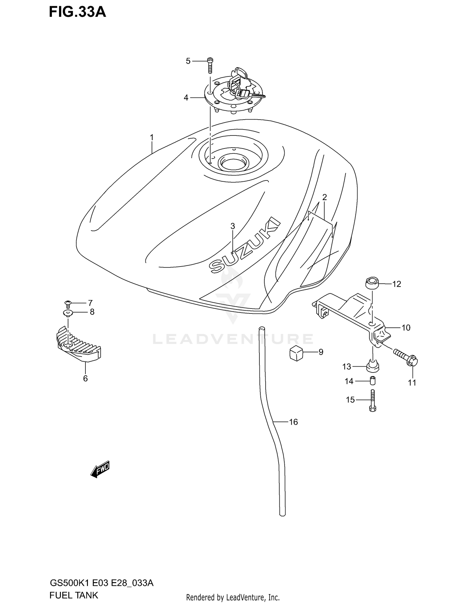 FUEL TANK (MODEL K2)