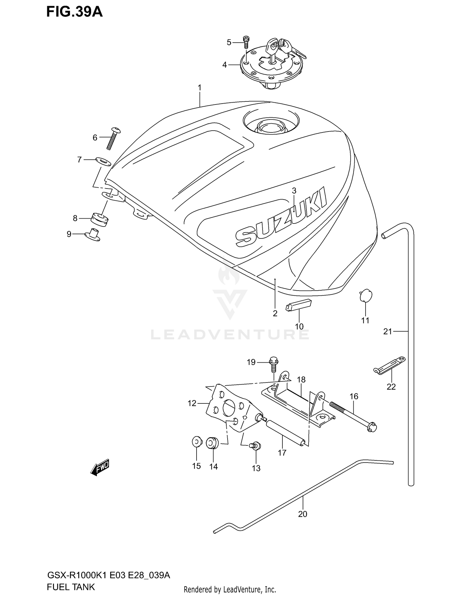 FUEL TANK (MODEL K2)