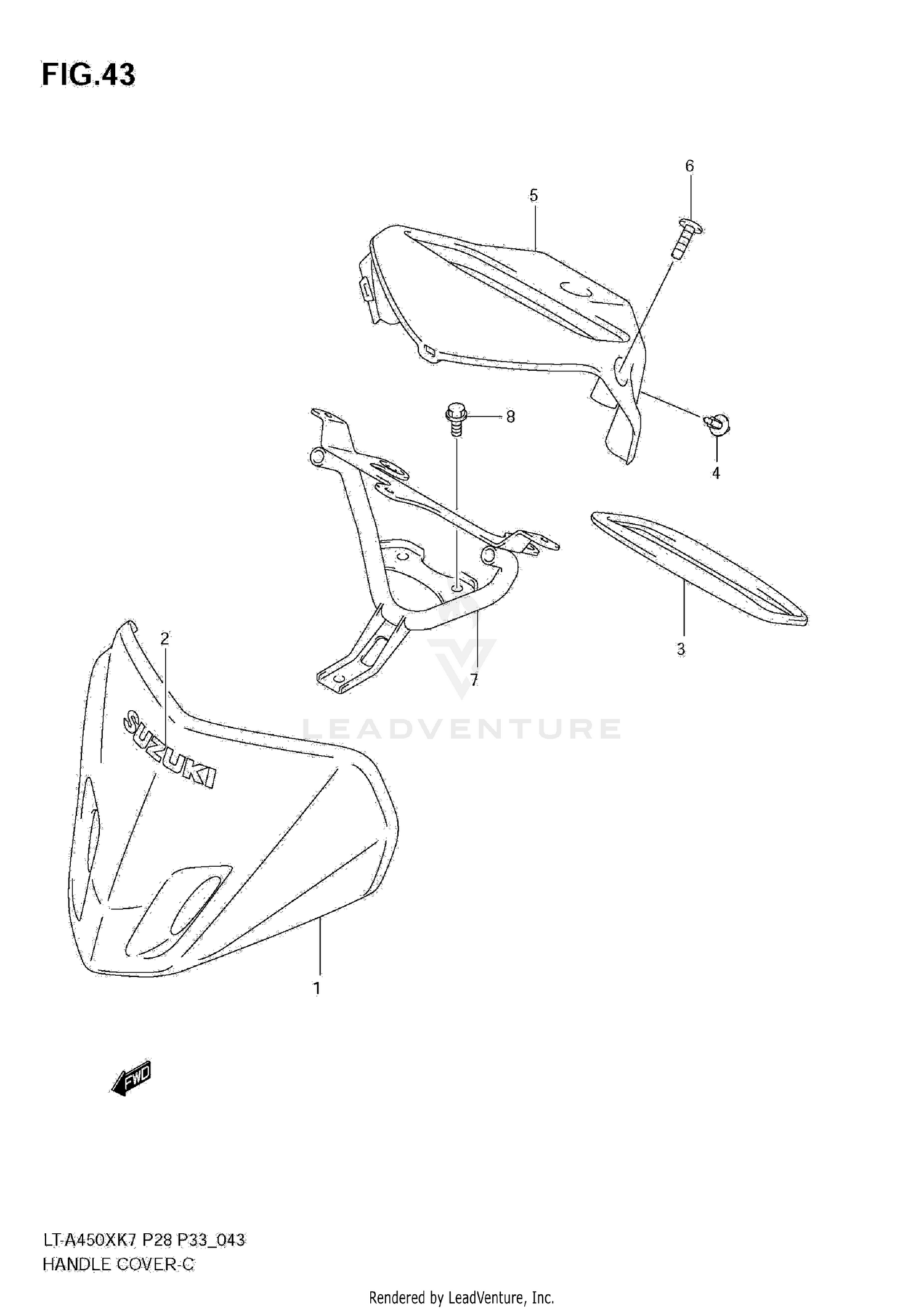 HANDLE COVER (MODEL K7/K8)