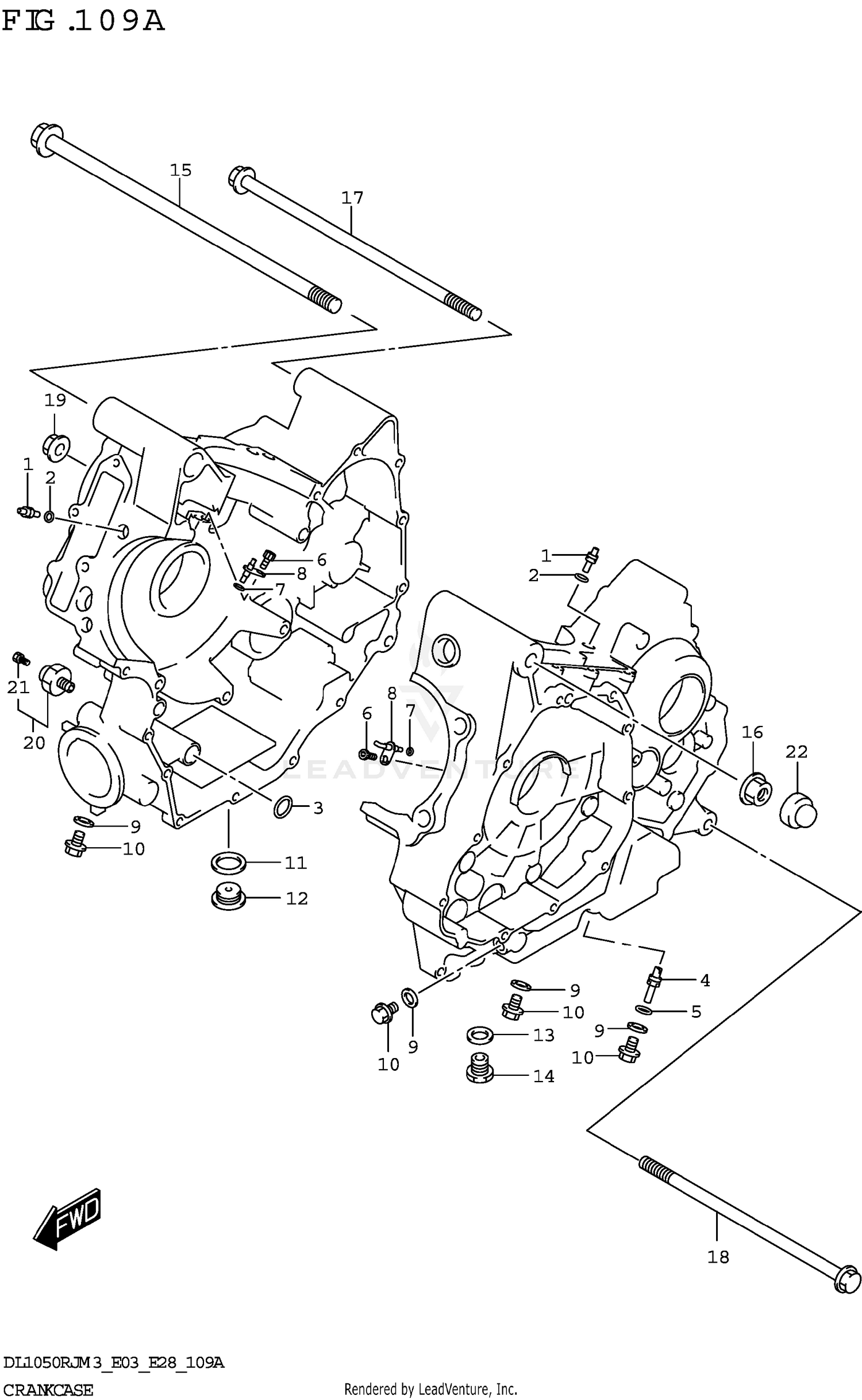 CRANKCASE (DL1050RJ)