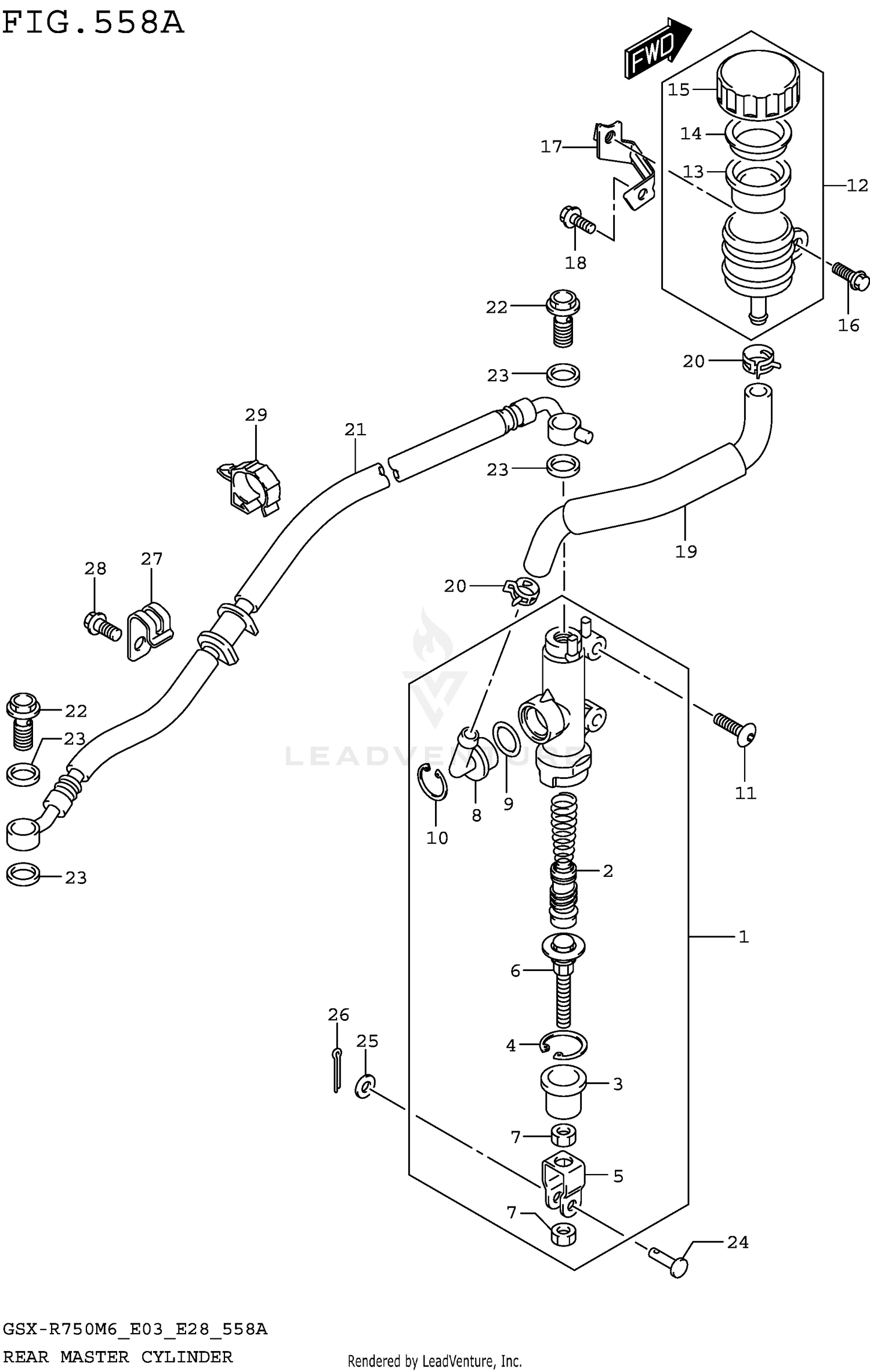 REAR MASTER CYLINDER