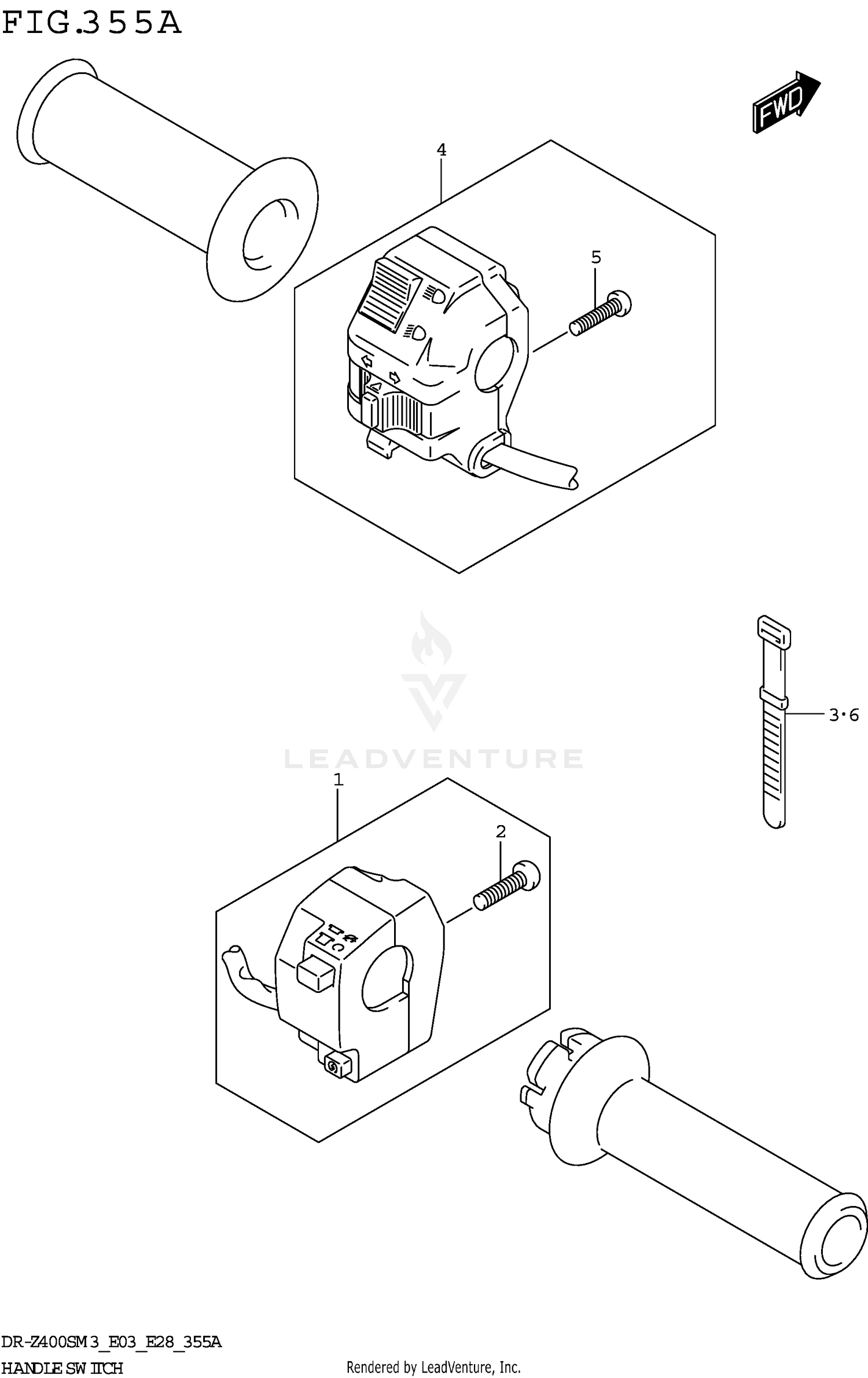 HANDLE SWITCH (DR-Z400SM3 E03)