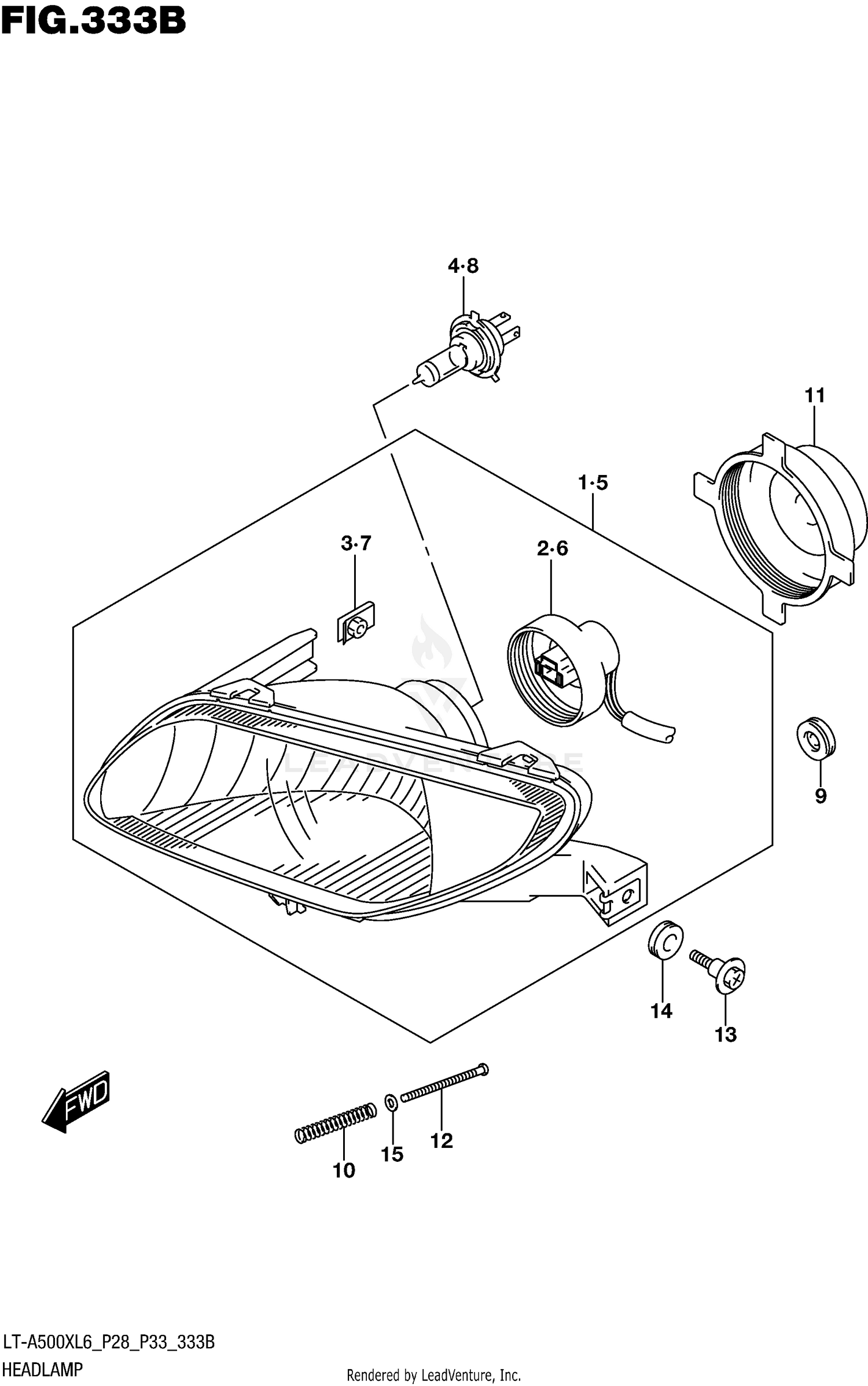 HEADLAMP (LT-A500XL6 P33)