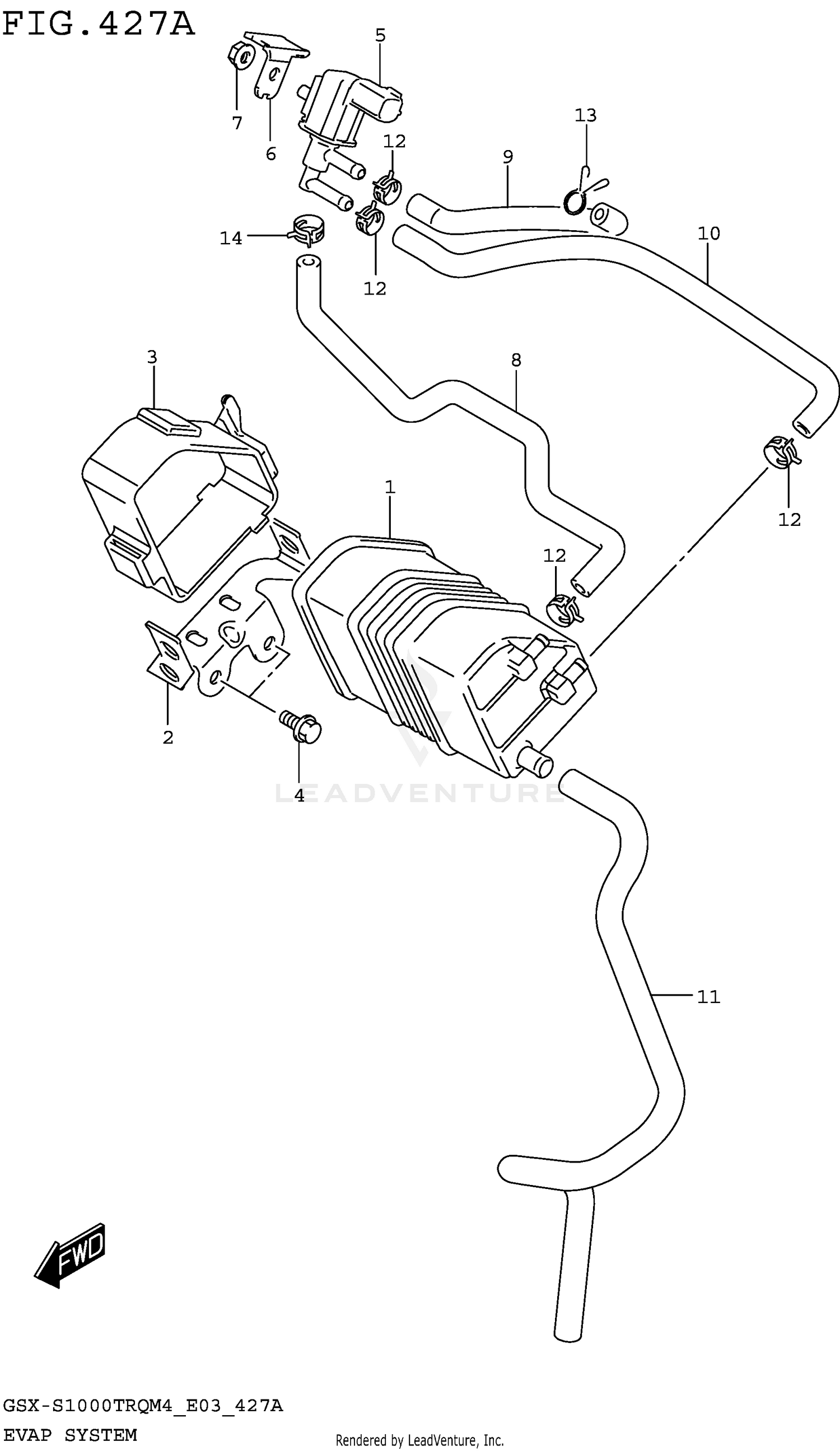 EVAP SYSTEM (GSX-S1000TRQM4 E33)
