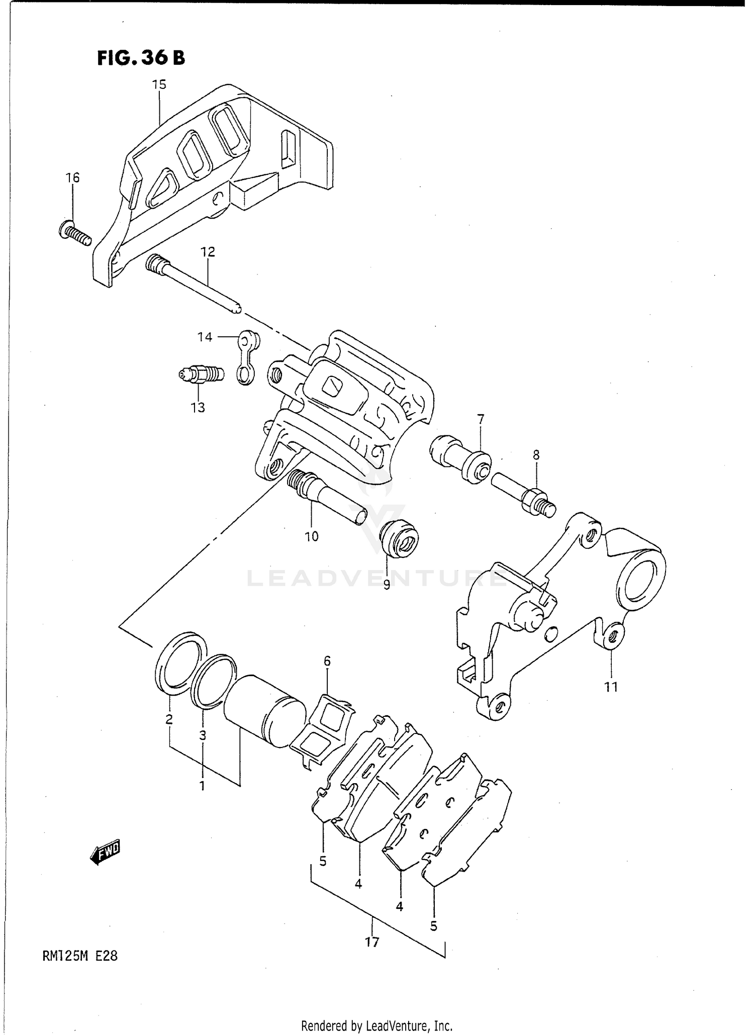 REAR CALIPERS (MODEL M)