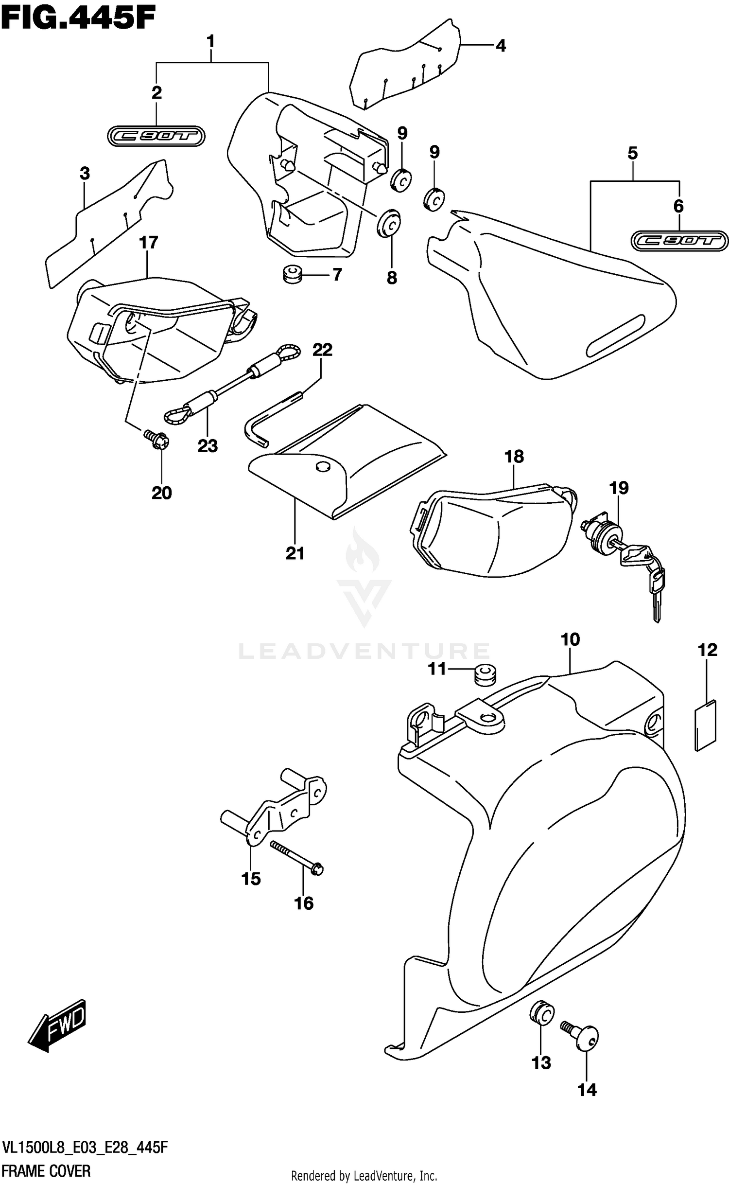 FRAME COVER (VL1500TL8 E28)