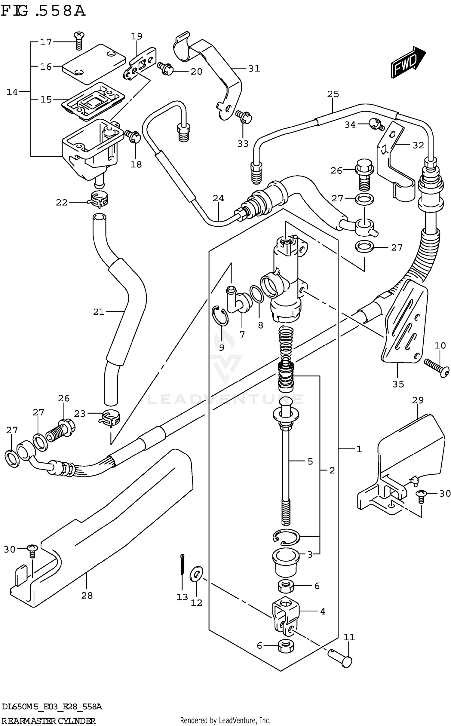 REAR MASTER CYLINDER