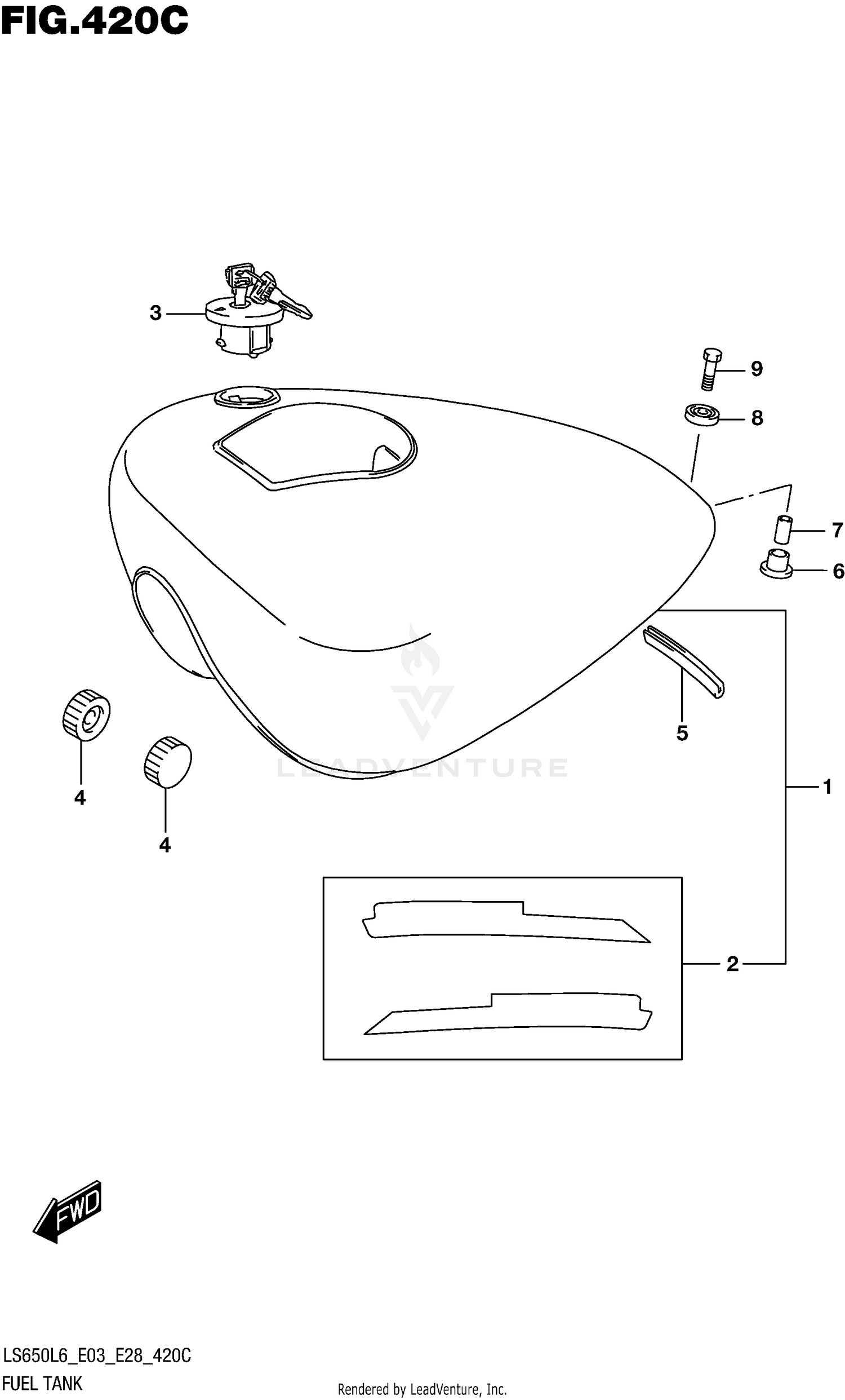 FUEL TANK (LS650L6 E33)
