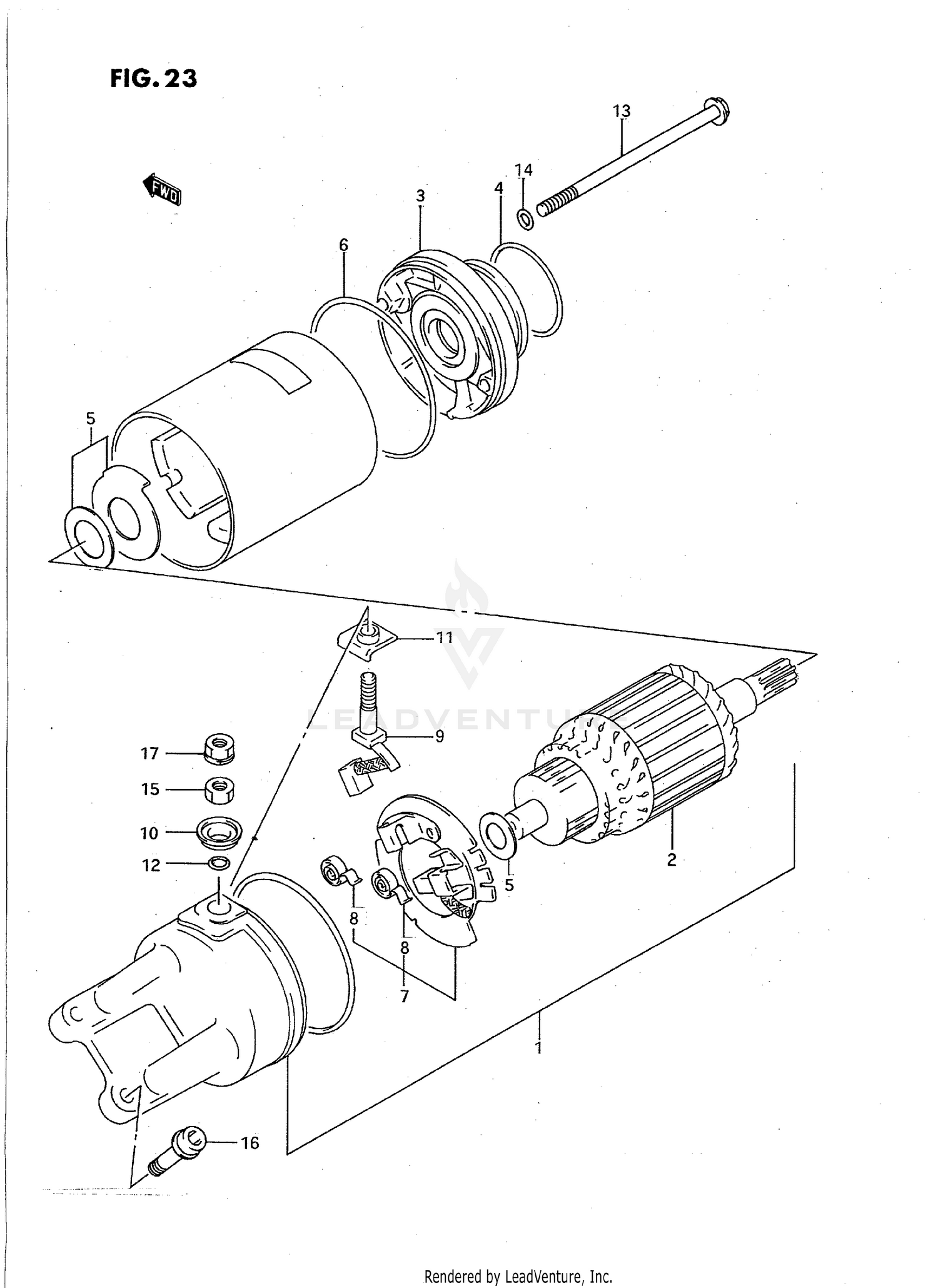 STARTING MOTOR (MODEL P)