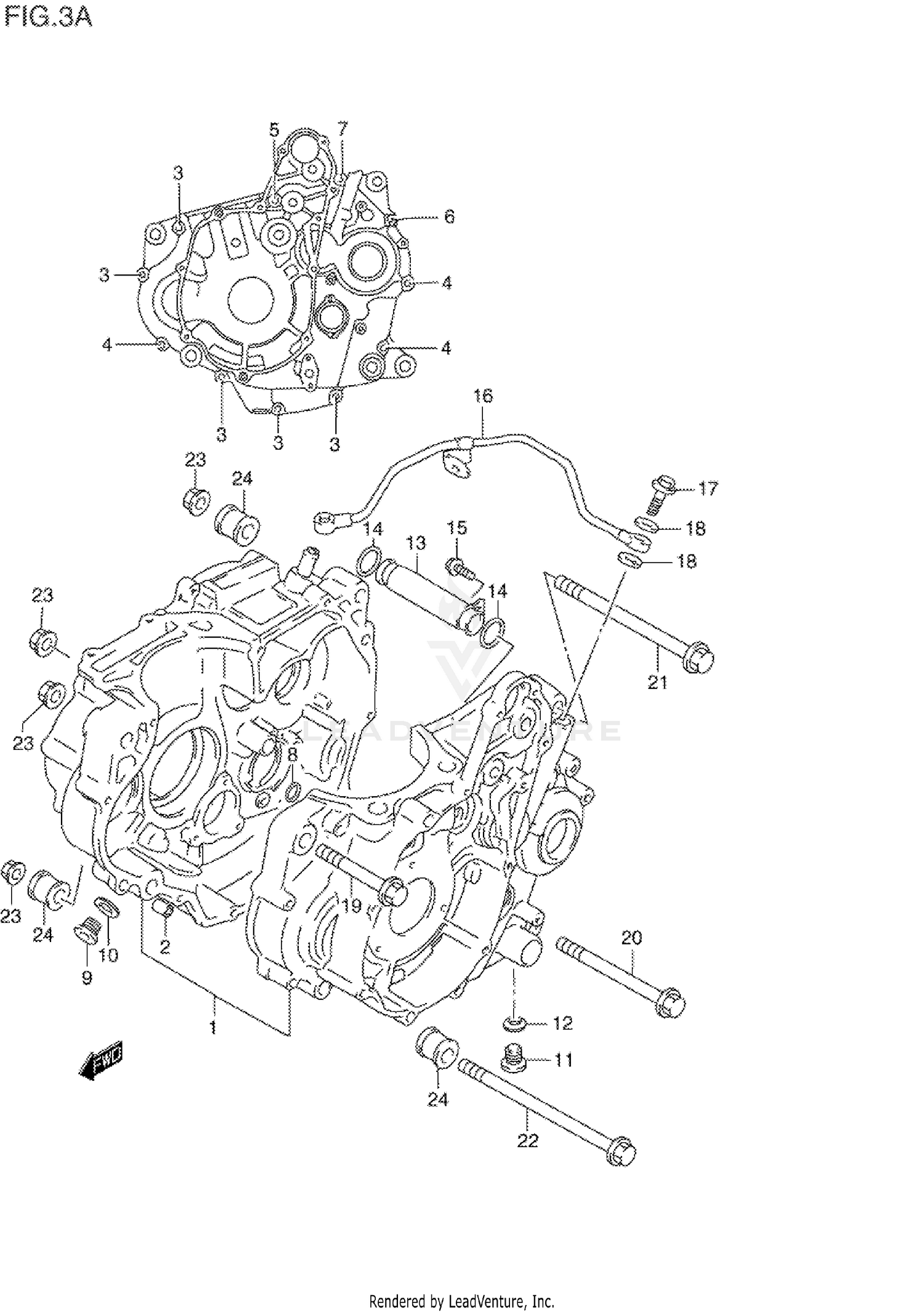 CRANKCASE (MODEL R/S/T)