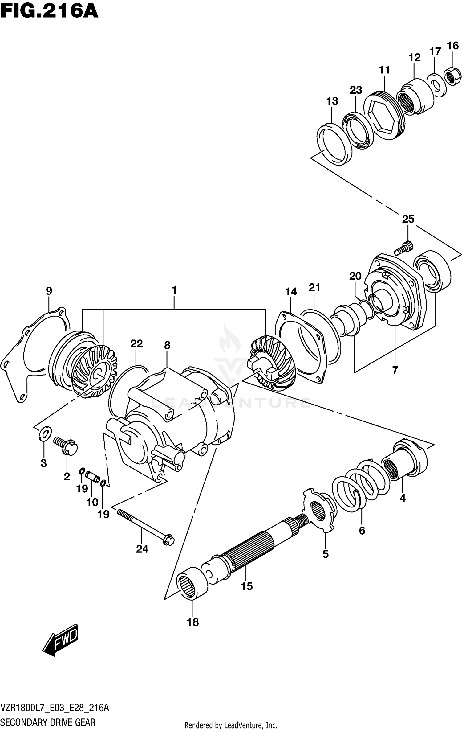 SECONDARY DRIVE GEAR