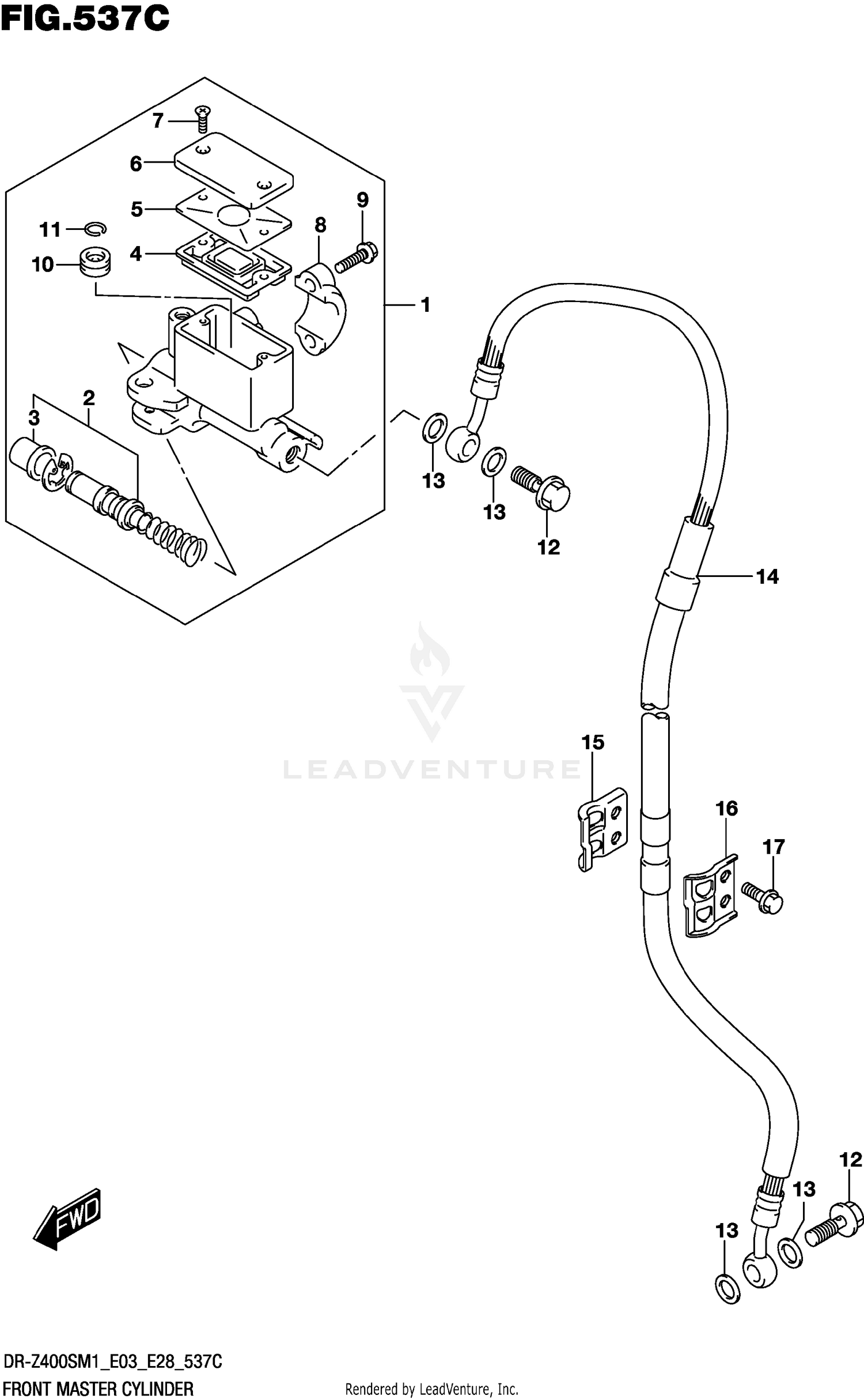 FRONT MASTER CYLINDER (DR-Z400SM)
