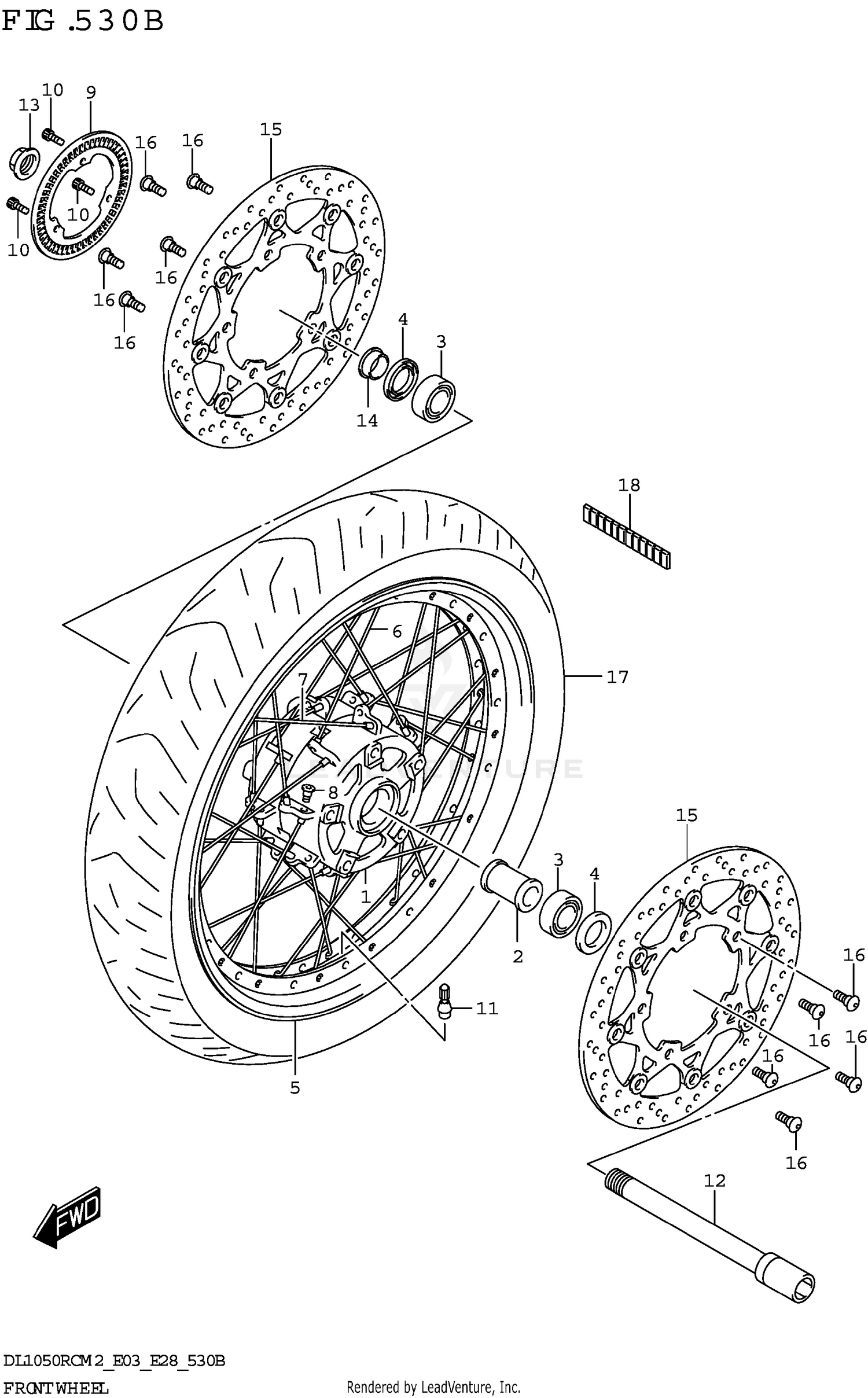 FRONT WHEEL (DL1050RC)