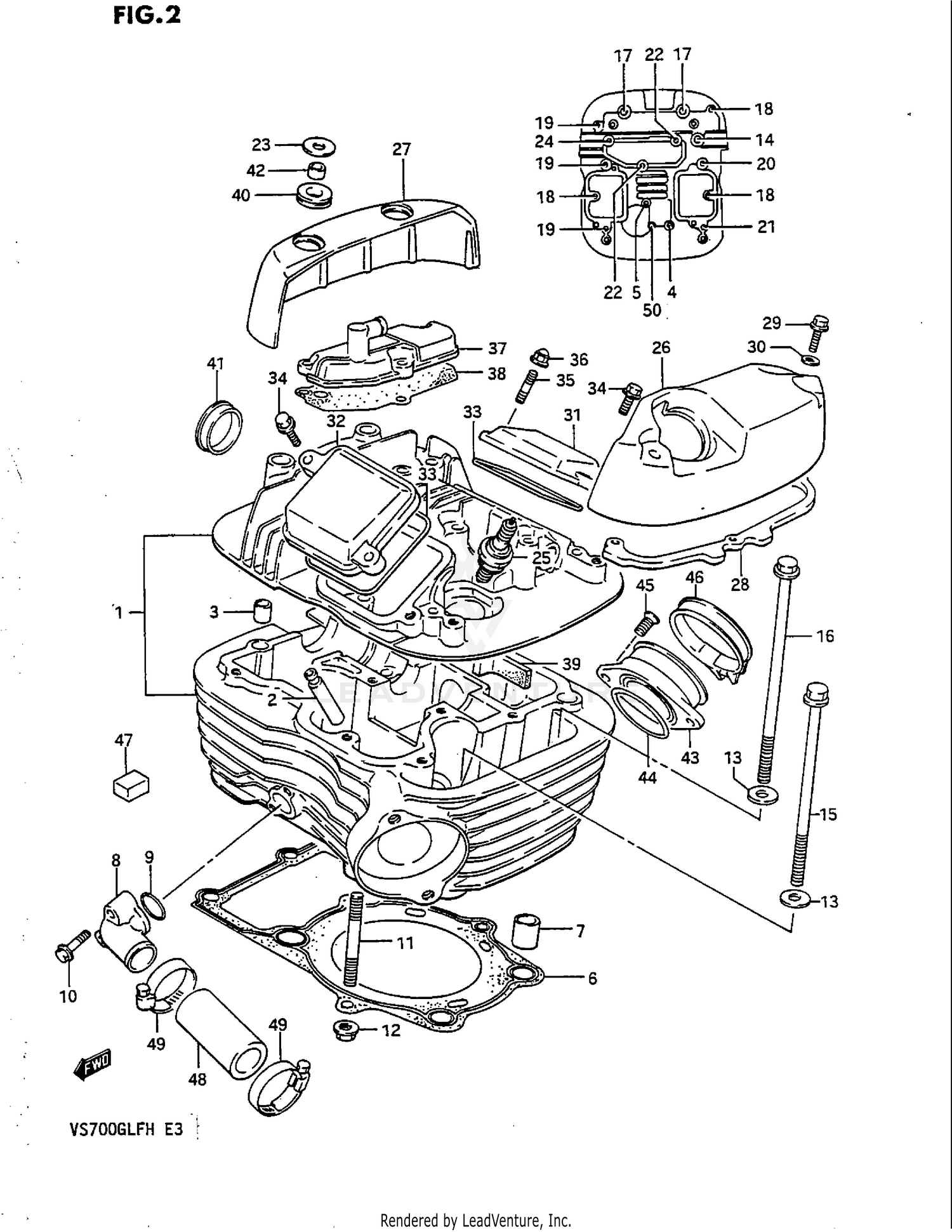 CYLINDER HEAD (REAR)