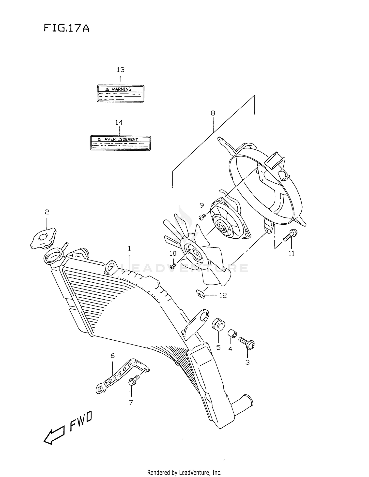 RADIATOR (MODEL W/X)