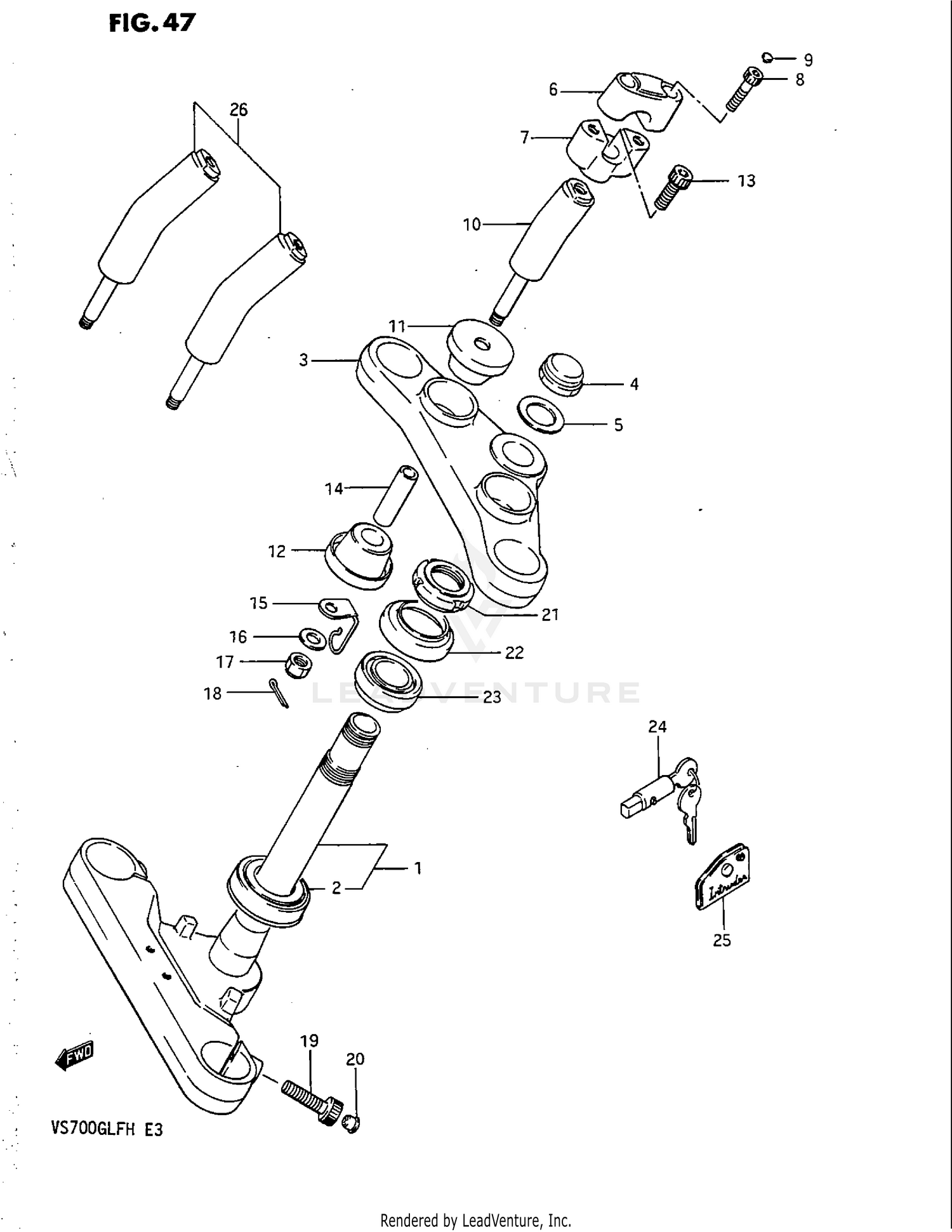 STEERING STEM (MODEL G)