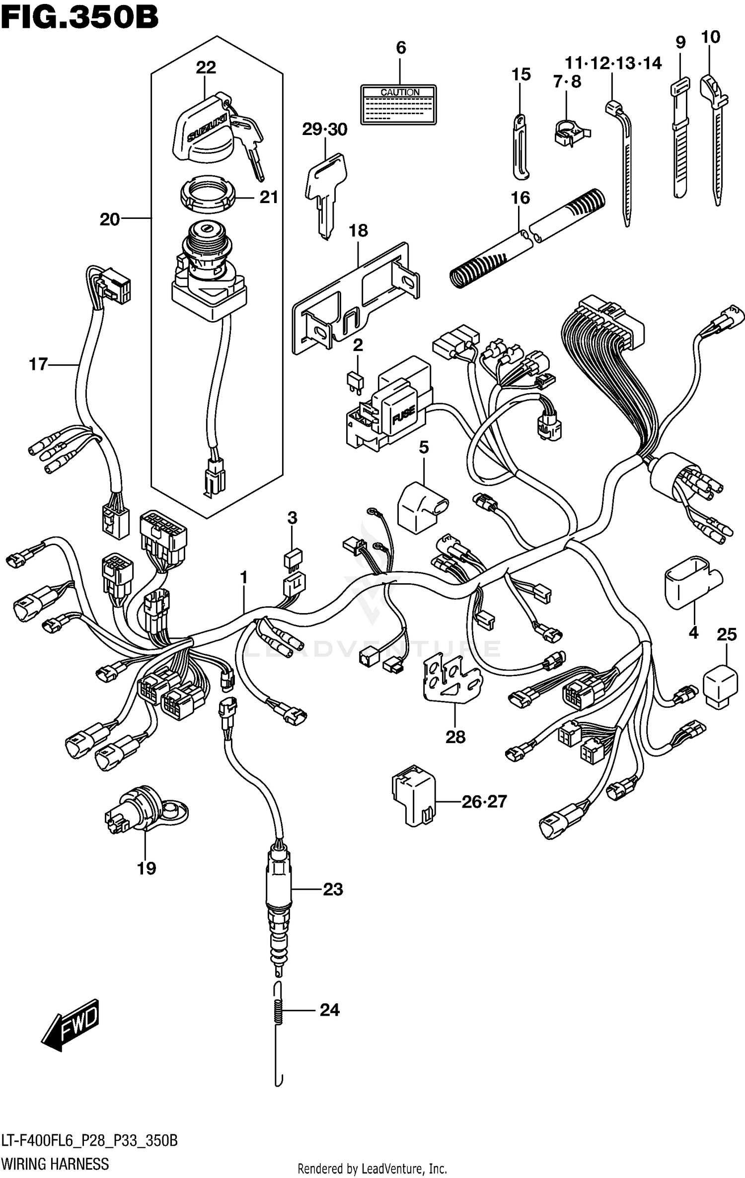 WIRING HARNESS (LT-F400FL6 P33)