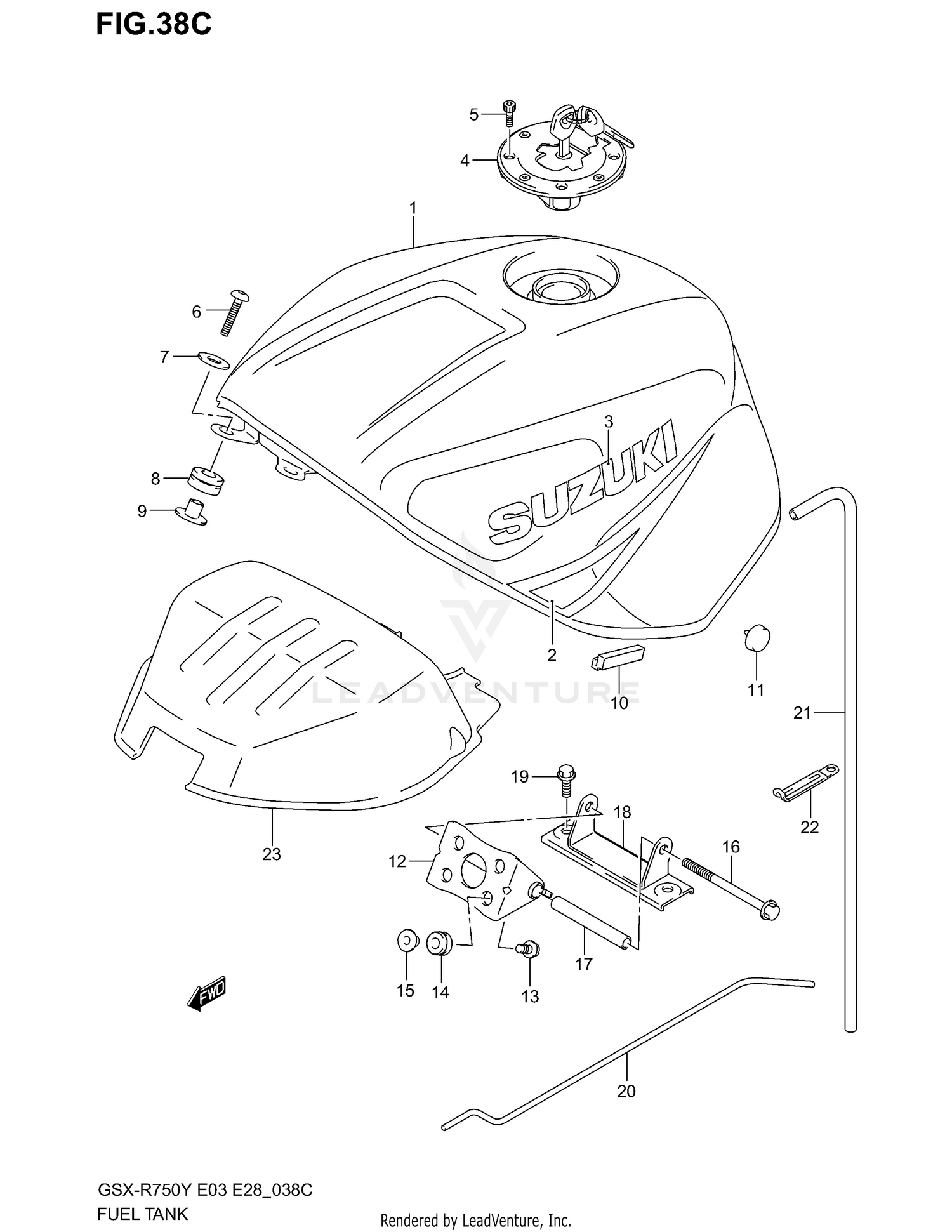 FUEL TANK (MODEL K3)
