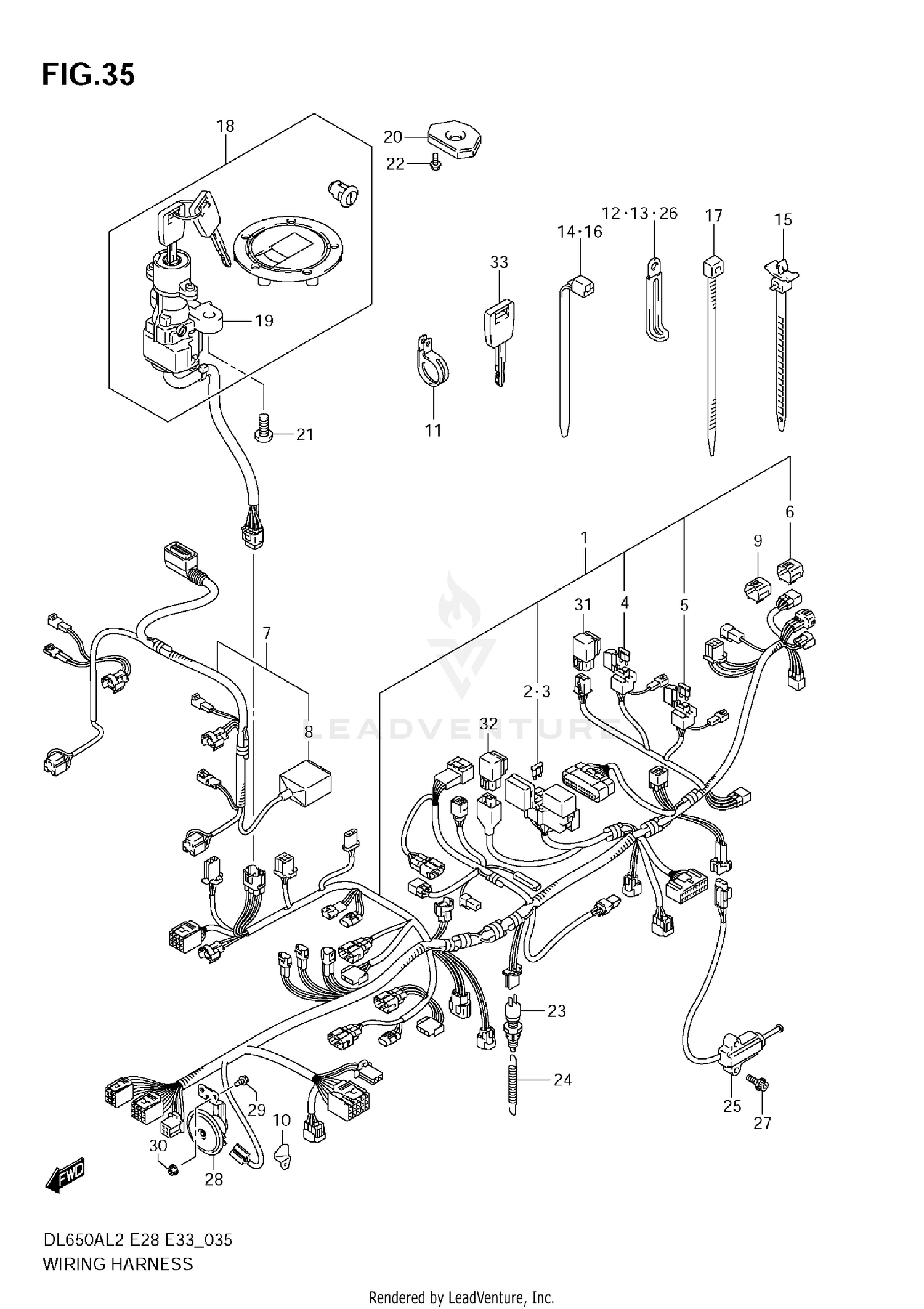 WIRING HARNESS (E33)