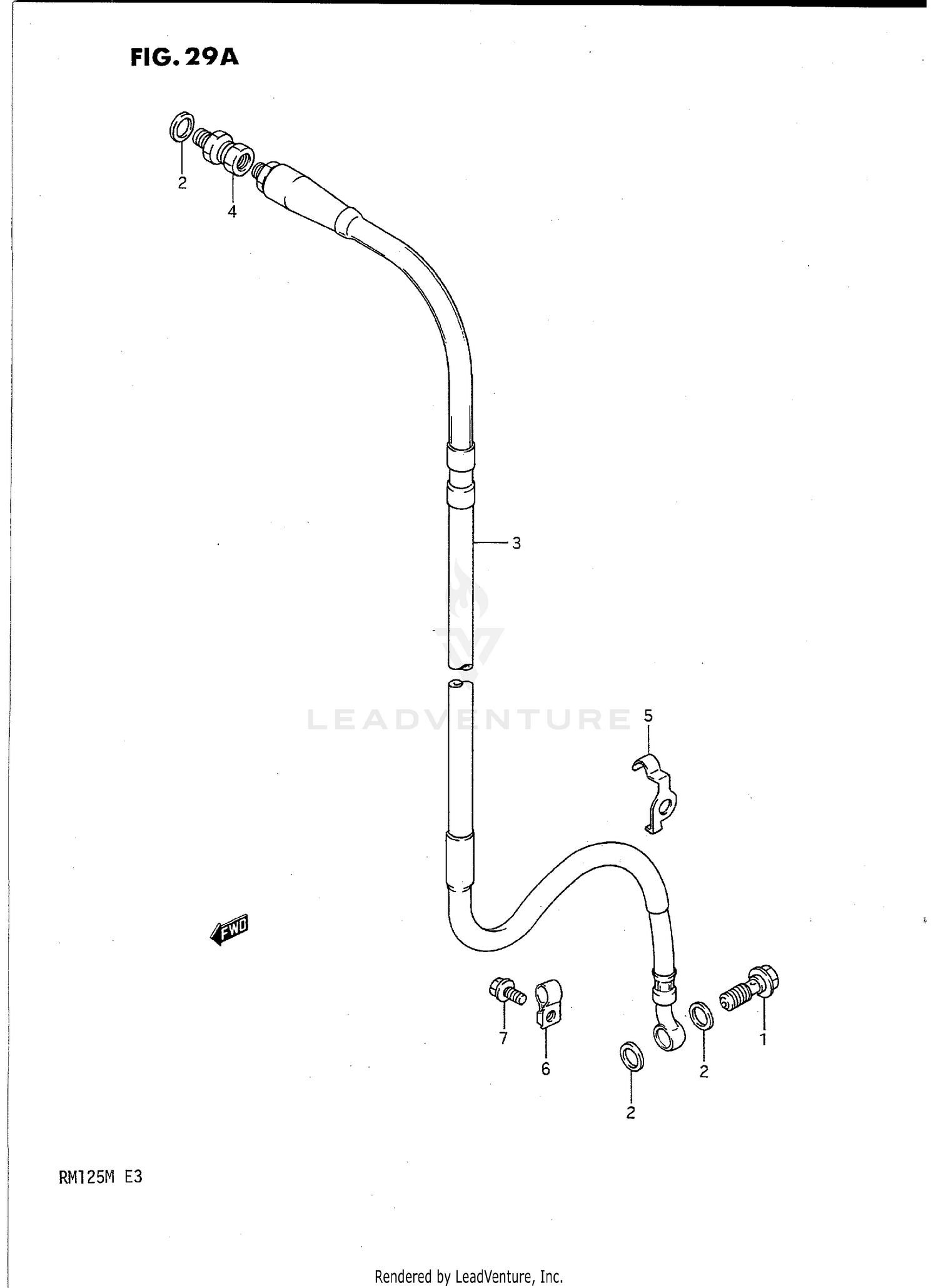 FRONT BRAKE HOSE (MODEL L/M)