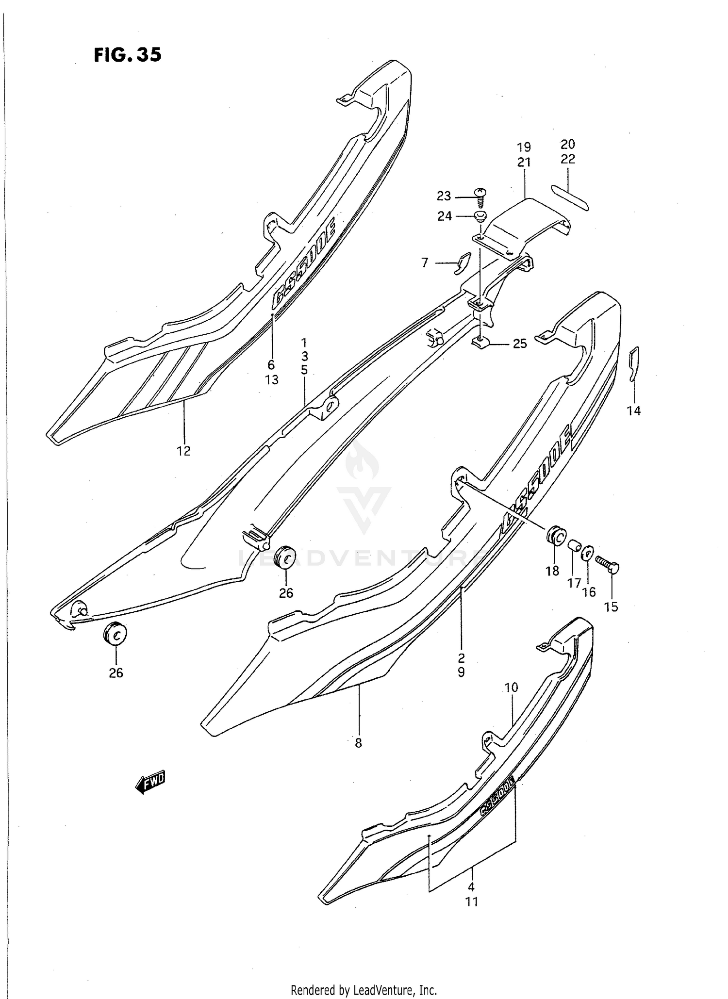 FRAME COVER (MODEL K/L/M)
