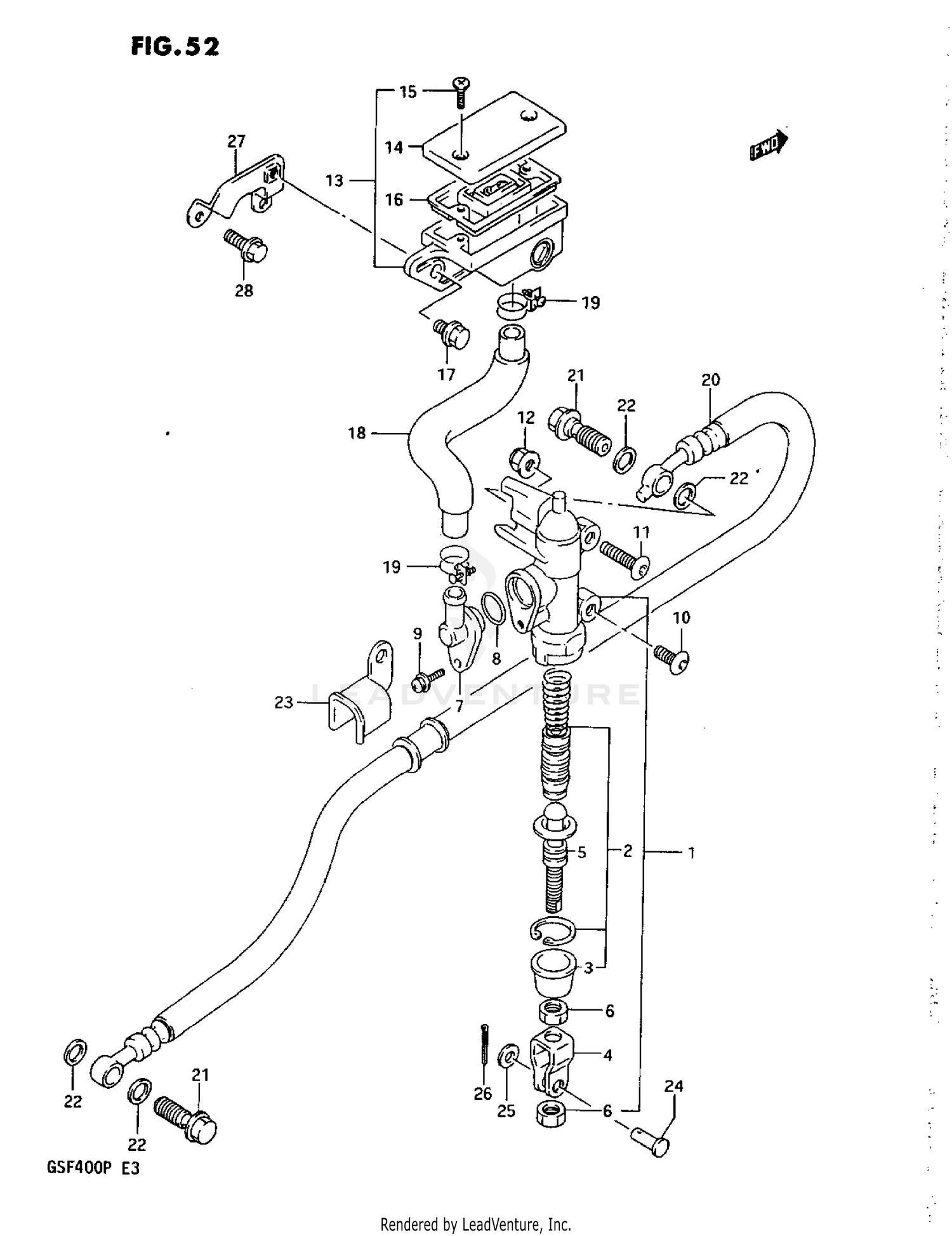 REAR MASTER CYLINDER (M/N)