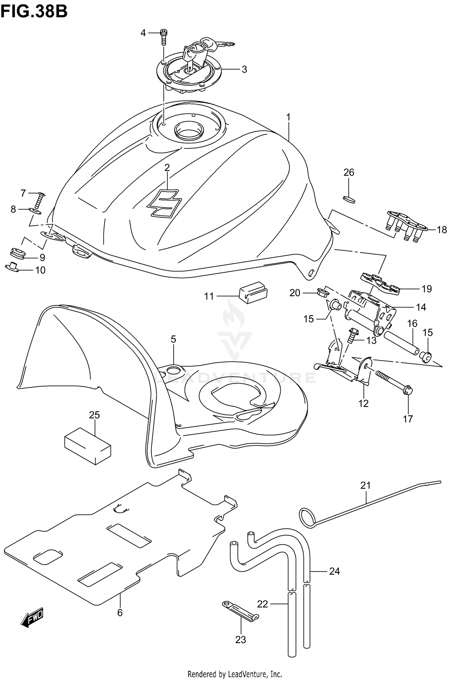 FUEL TANK (MODEL K4)