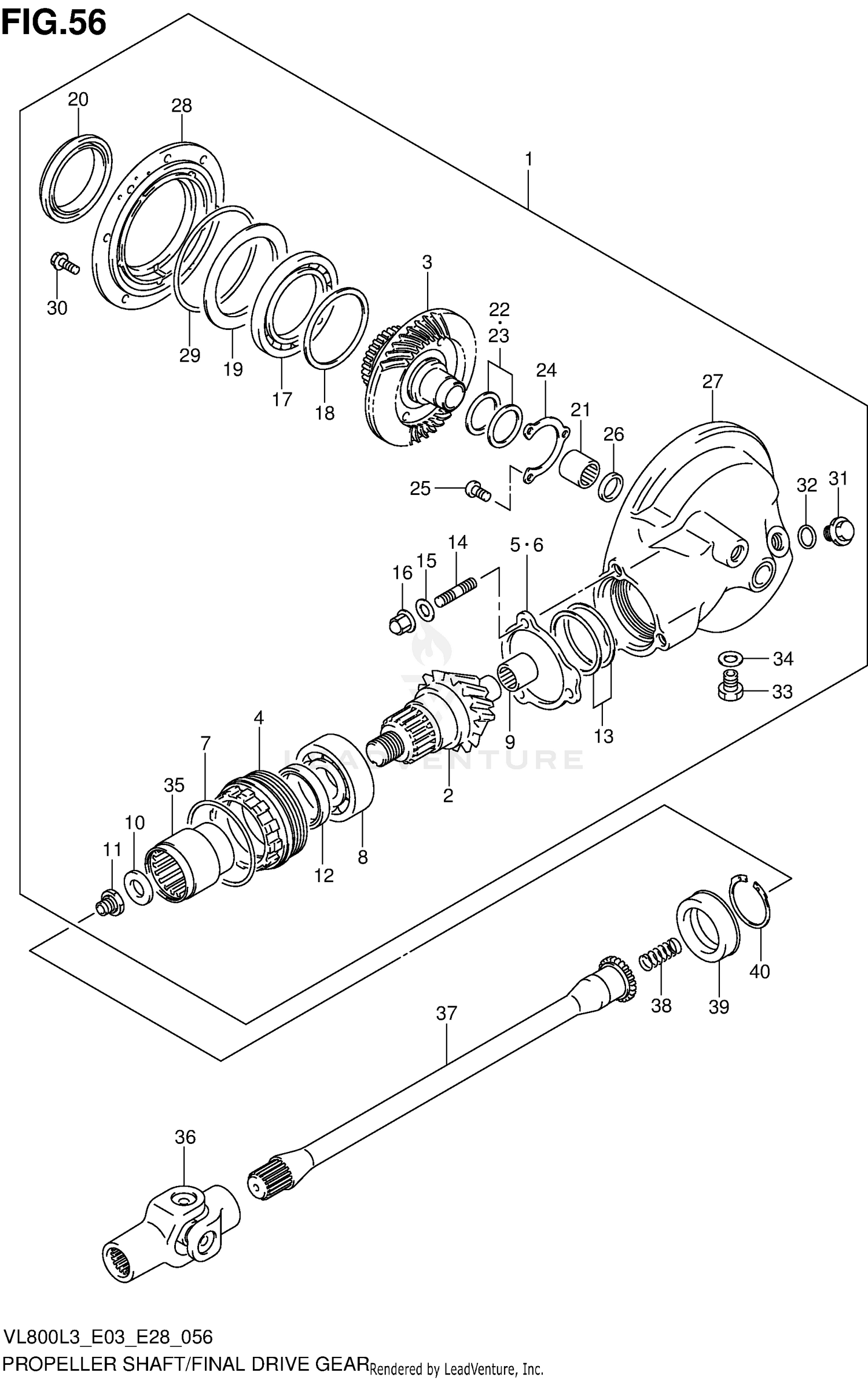 PROPELLER SHAFT/FINAL DRIVE GEAR