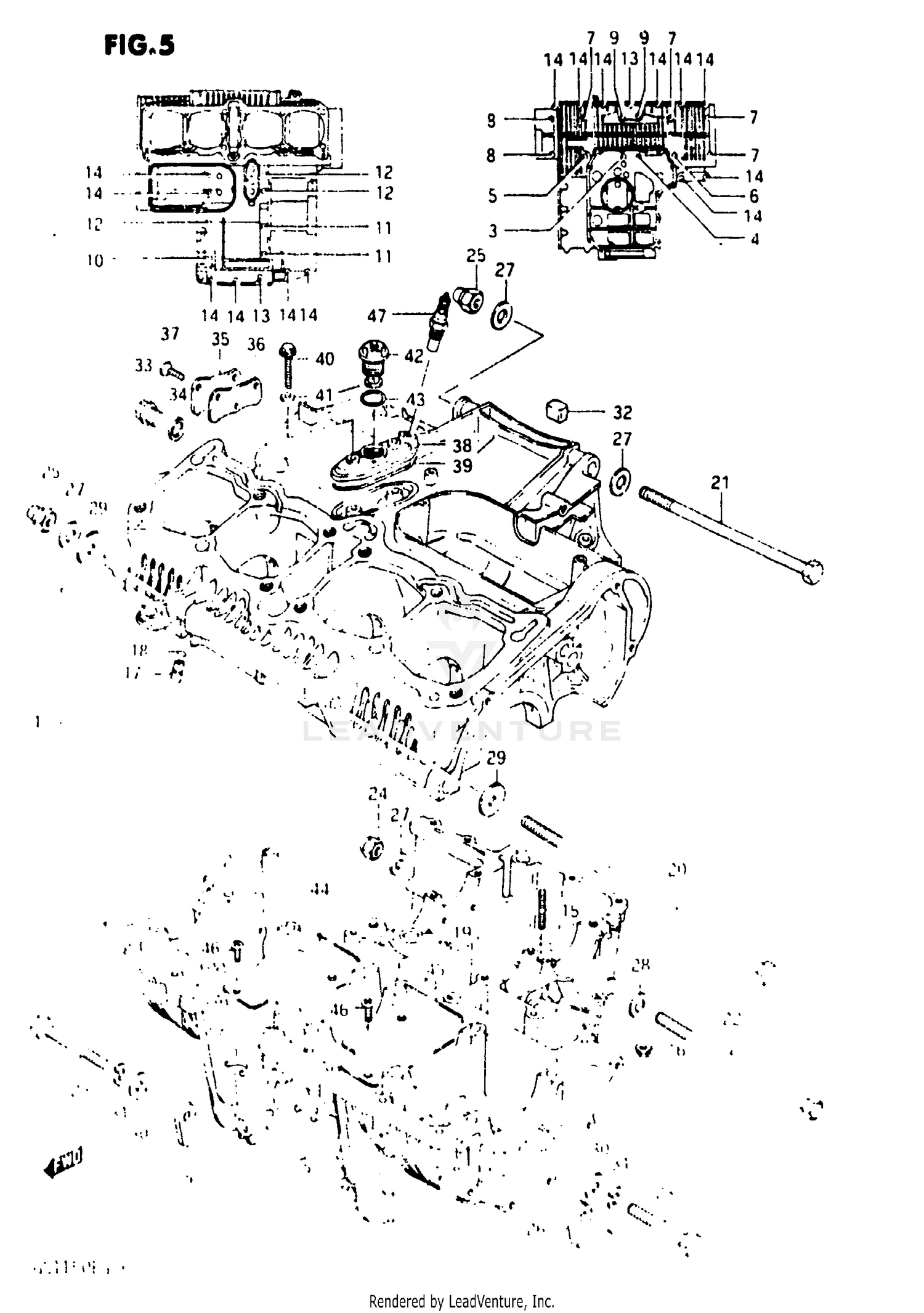CRANKCASE (GS1150ES3/ESE -E.NO.102247)