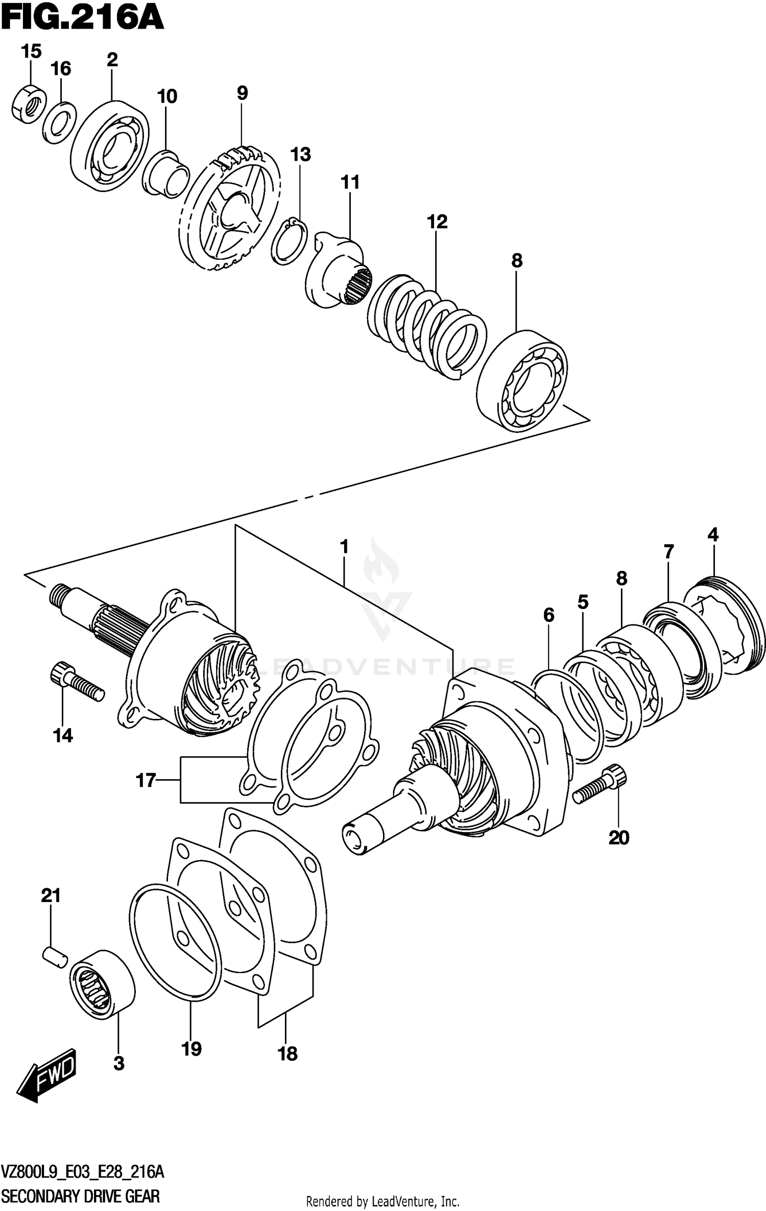 SECONDARY DRIVE GEAR